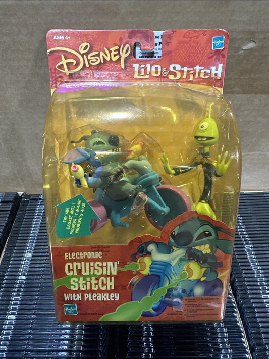 Electronic Cruisin Stitch with Pleakley LILO & STITCH 2002 Disney MOC NEW WORKS