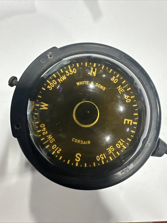 ! Vintage Compass White & Sons Corsair USA Heavy Duty Sailing Compass 1950s?
