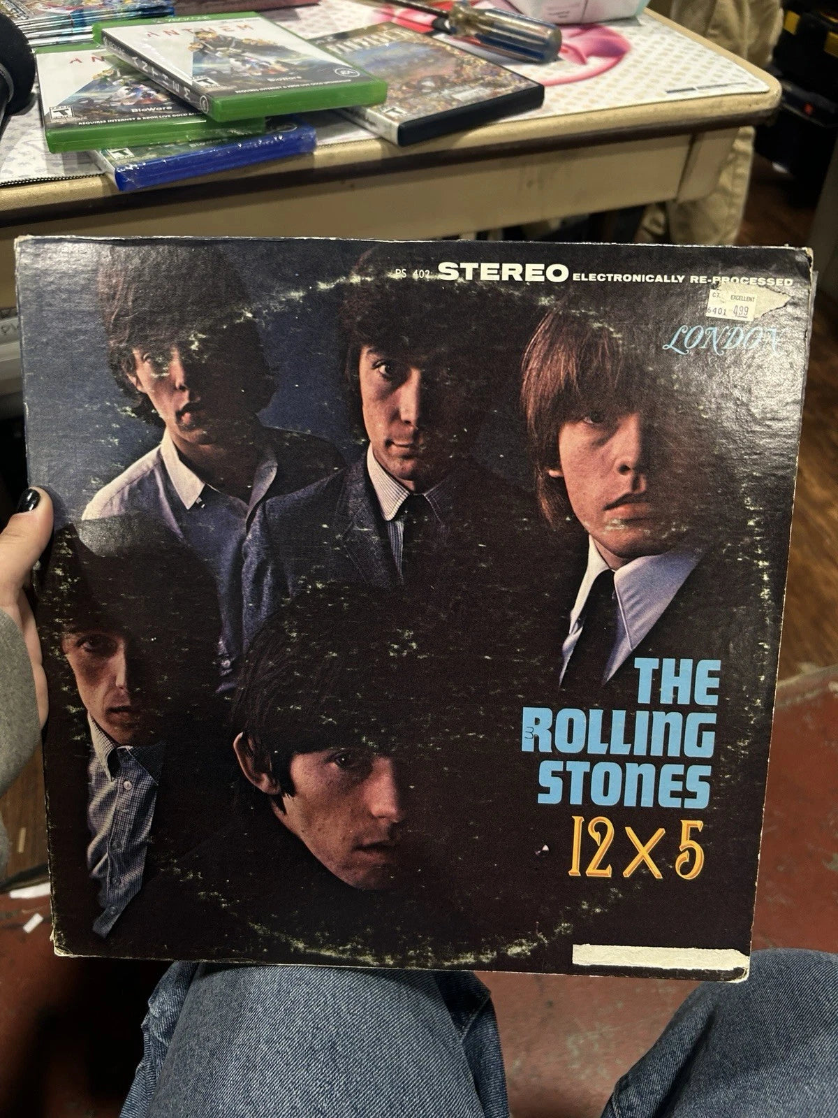 Rolling Stones 12x5 Vinyl Record LP USA 1964-81 London PS 402 Misspelled vg+