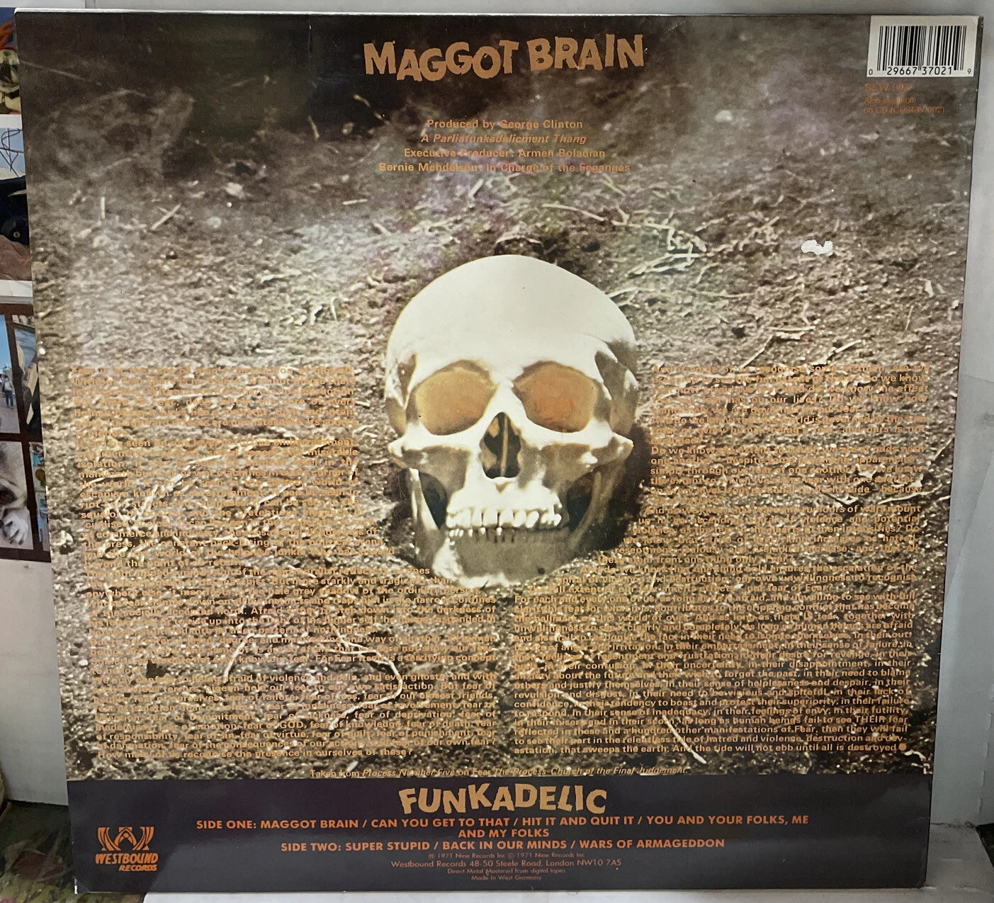 Funkadelic Maggot Brain UK Import Reissue Record SEW002