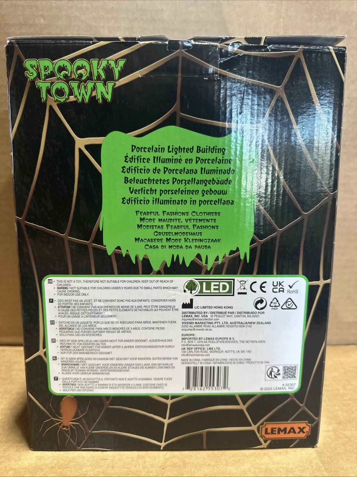 Lemax Spooky Town Halloween Village Fearful Fashions Clothiers 55307