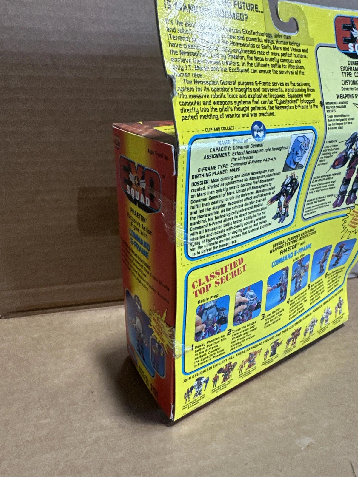 1995 Playmates EXO SQUAD Phaeton Figure Command E-Frame Factory Sealed MISB