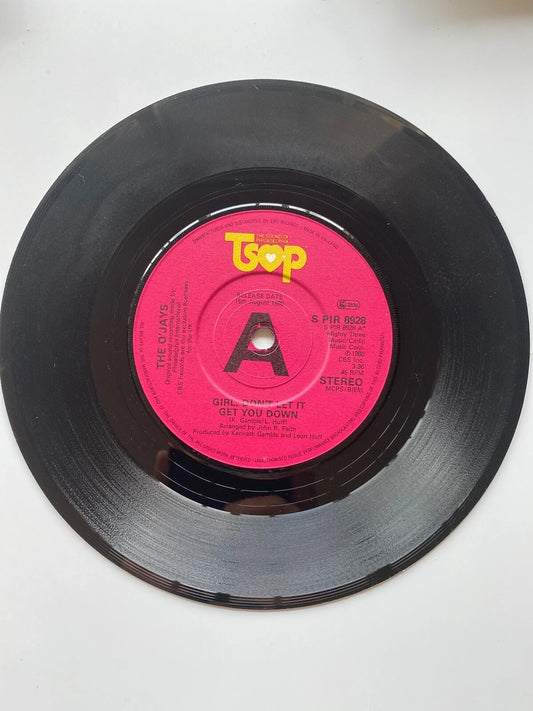 O'Jays ‎– Girl, Don't Let It Get You Down. '80 UK TSOP. S PIR 8928 DEMO PROMO