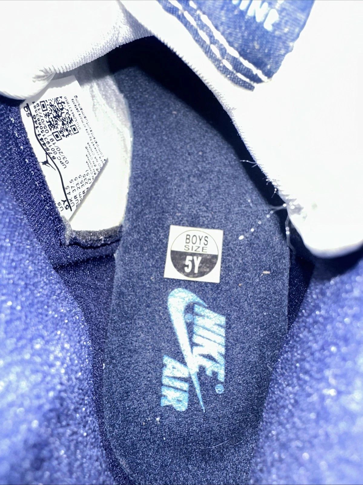 Jordan 1 Retro High OG Obsidian, UNC 2019 Size 5