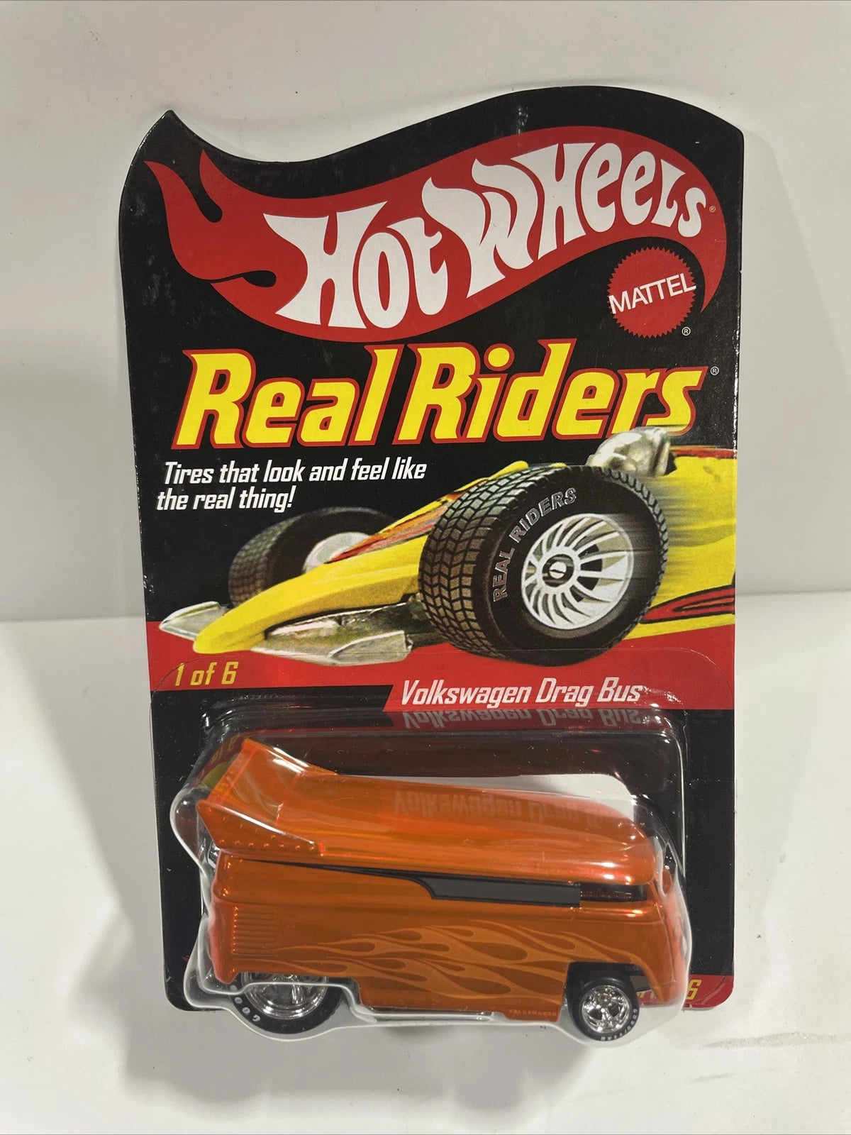 HOT WHEELS VW DRAG BUS RLC 09596/11000 Real Riders Orange Brand New SEALED