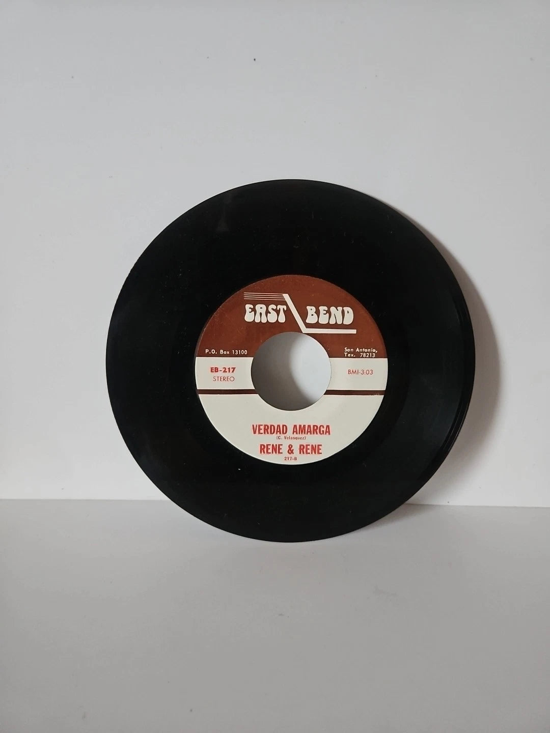 Rene & Rene Verdad Amarga/Mira! 45 RPM EB-217 EAST BEND Rare Tex Mex
