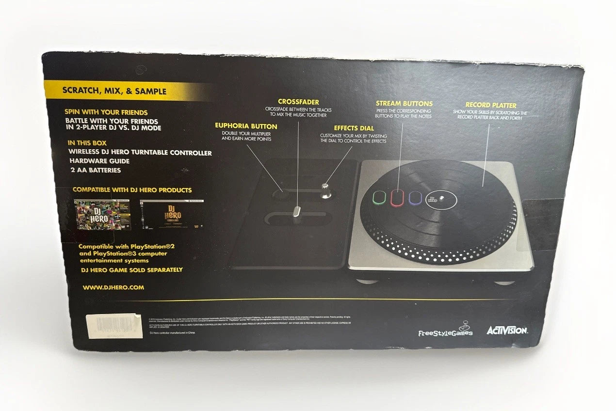 RARE DJ Hero- Sony PlayStation 2 & 3 Complete game SEALED