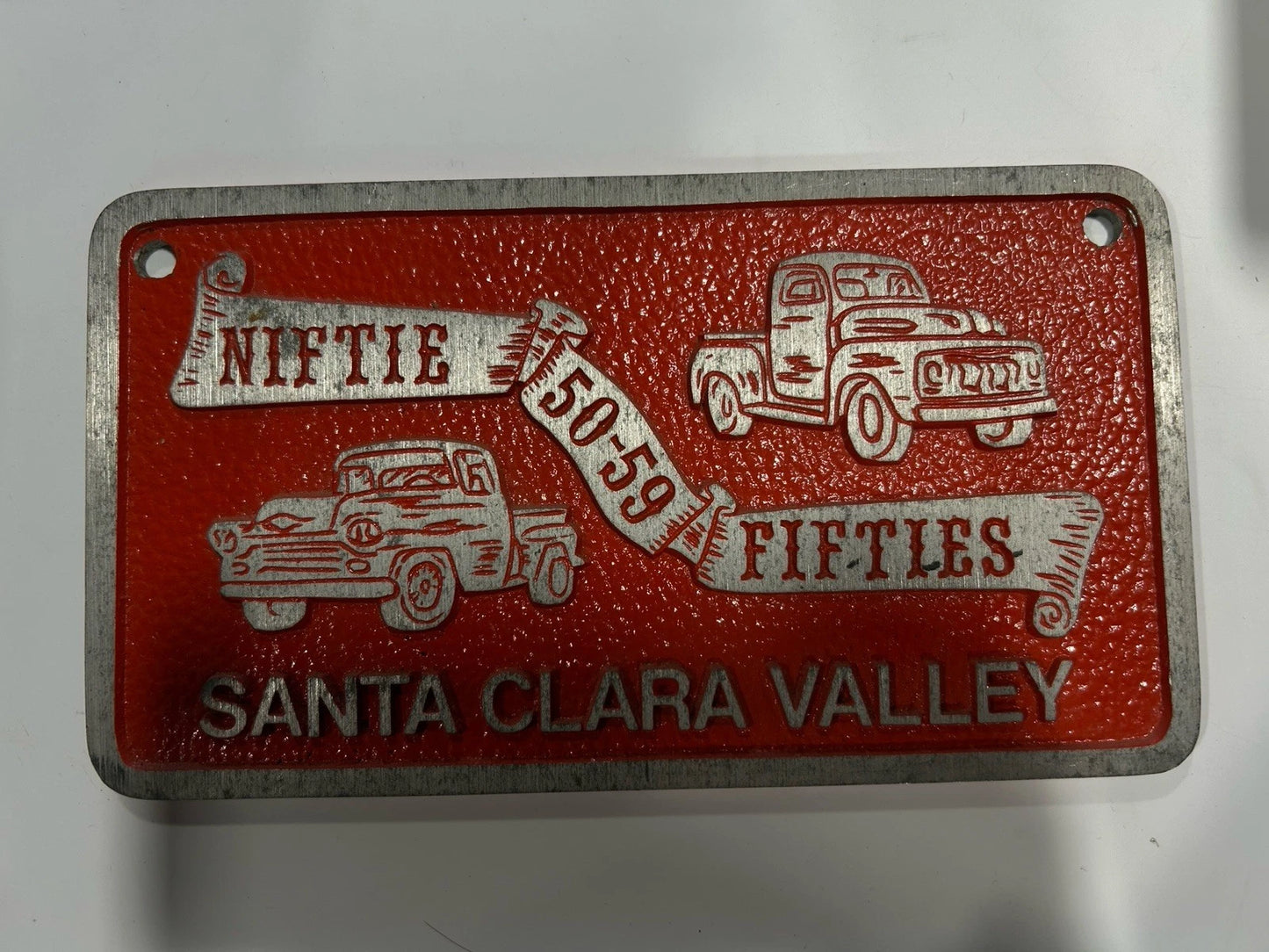 Niftie Fifties Santa Clara Valley Car Club Plaque