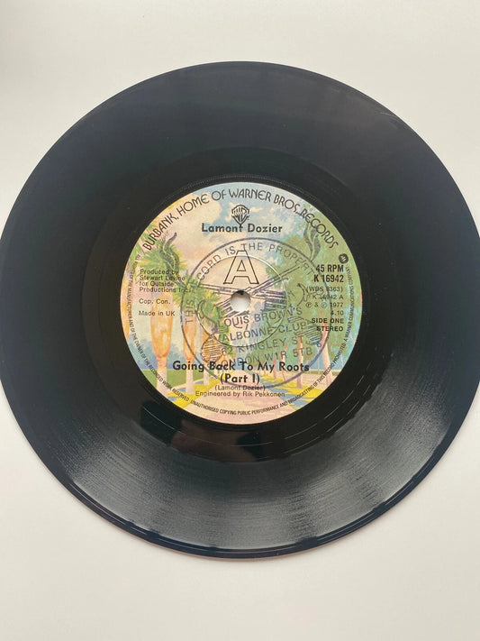 LAMONT DOZIER GOING BACK TO MY ROOTS UK 7" SINGLE WARNER BROS K 16942 W STAMP