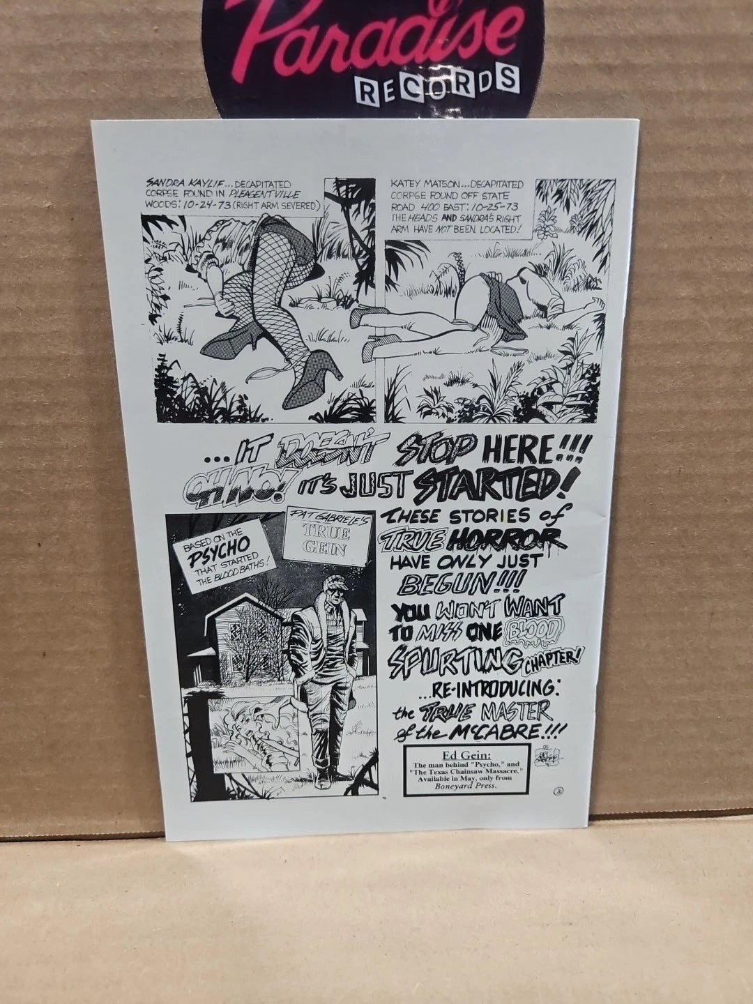 Dahmer's Zombie Squad #1 (1993) Boneyard Press Signed EDITION Comic No COA