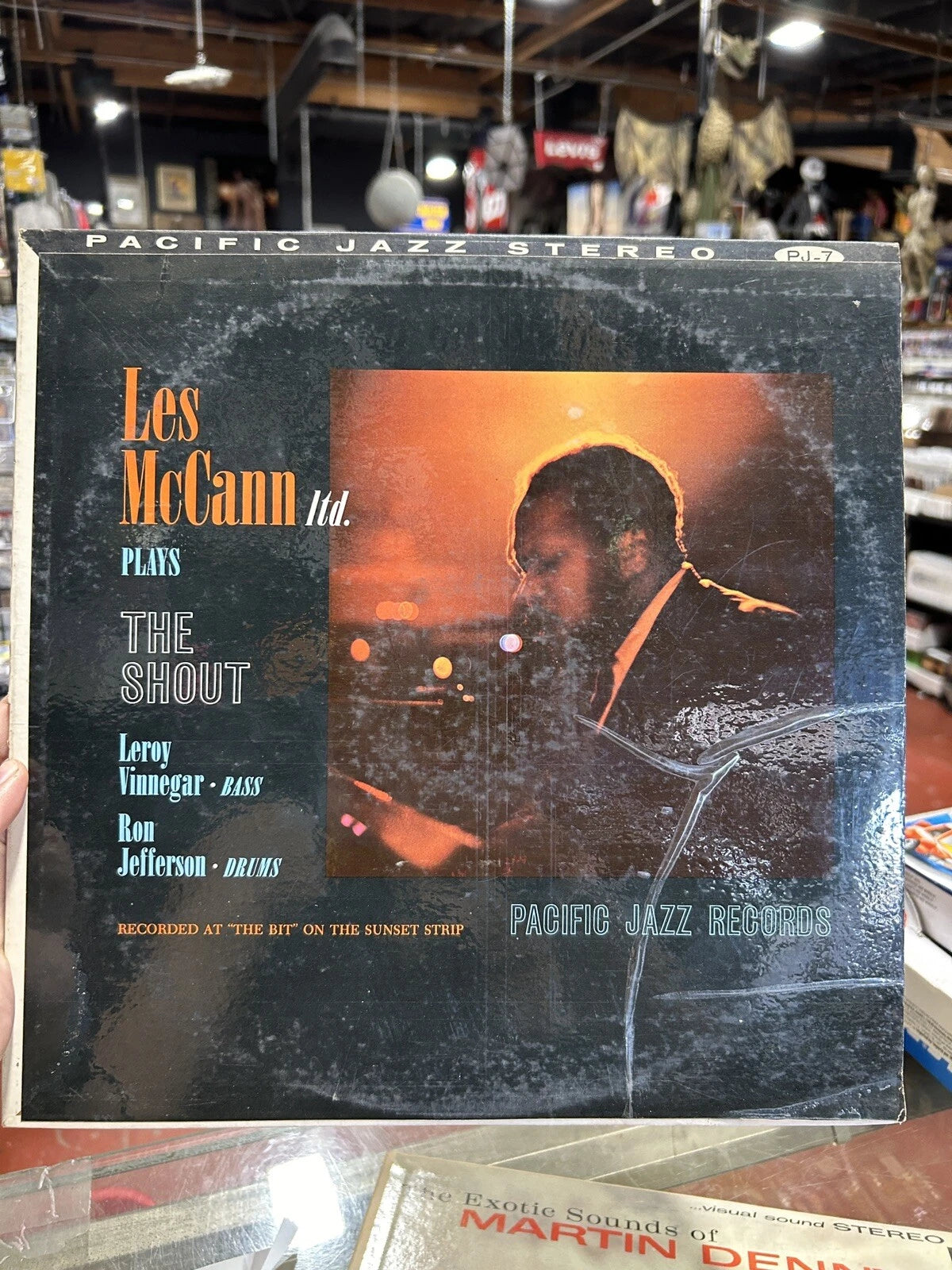 Les McCann Ltd. Plays The Shout LP 1960 Pacific Jazz PJ-7 vg++ red vinyl