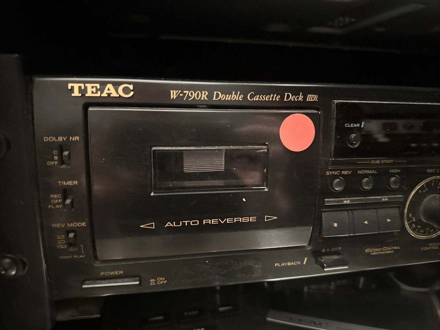 Vtg TEAC W-790R Double Cassette Deck