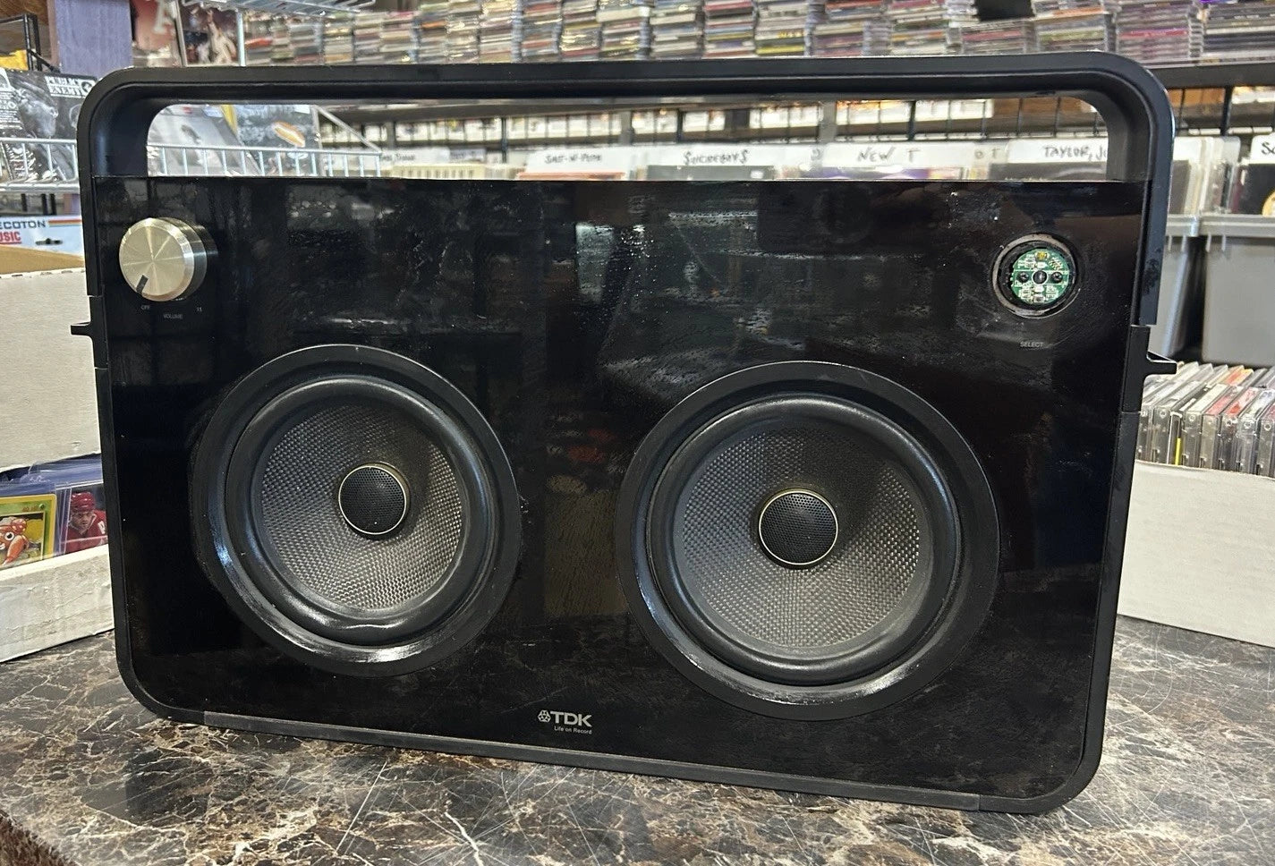 TDK Life On Record 2 Speaker Boombox TP6802BLK Parts Or Repair