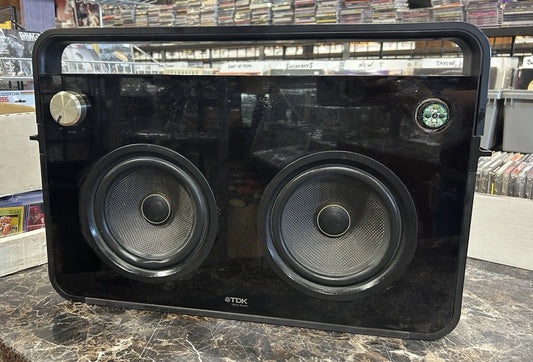 TDK Life On Record 2 Speaker Boombox TP6802BLK Parts Or Repair