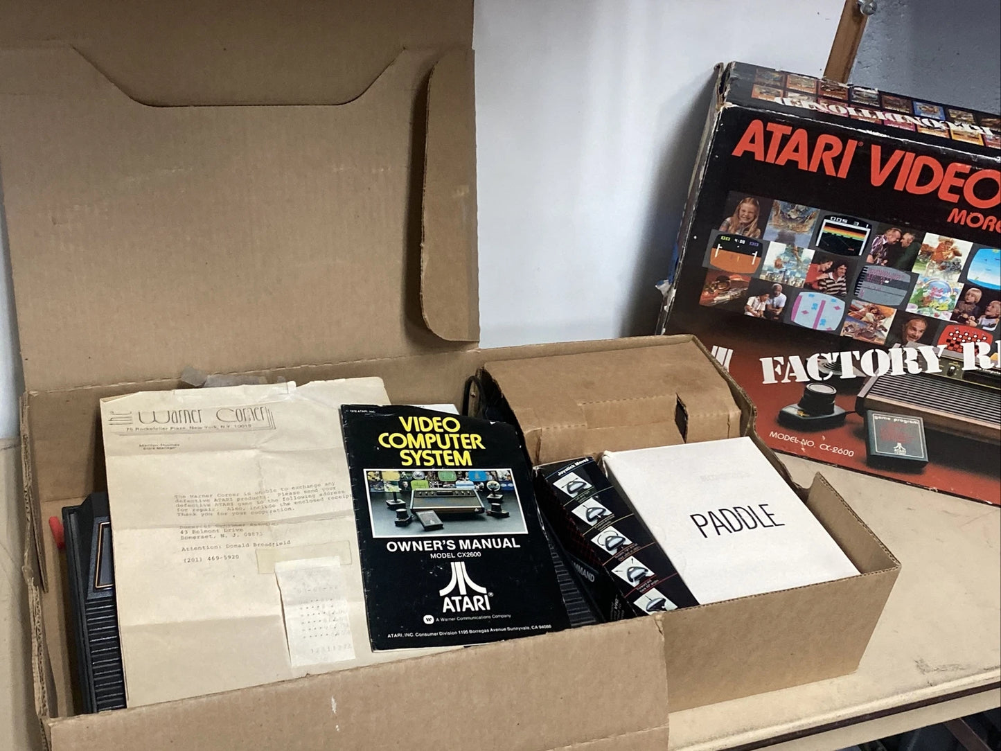 Atari Video Computer System CX-2600 Factory Reconditioned Complete NEAR MINT
