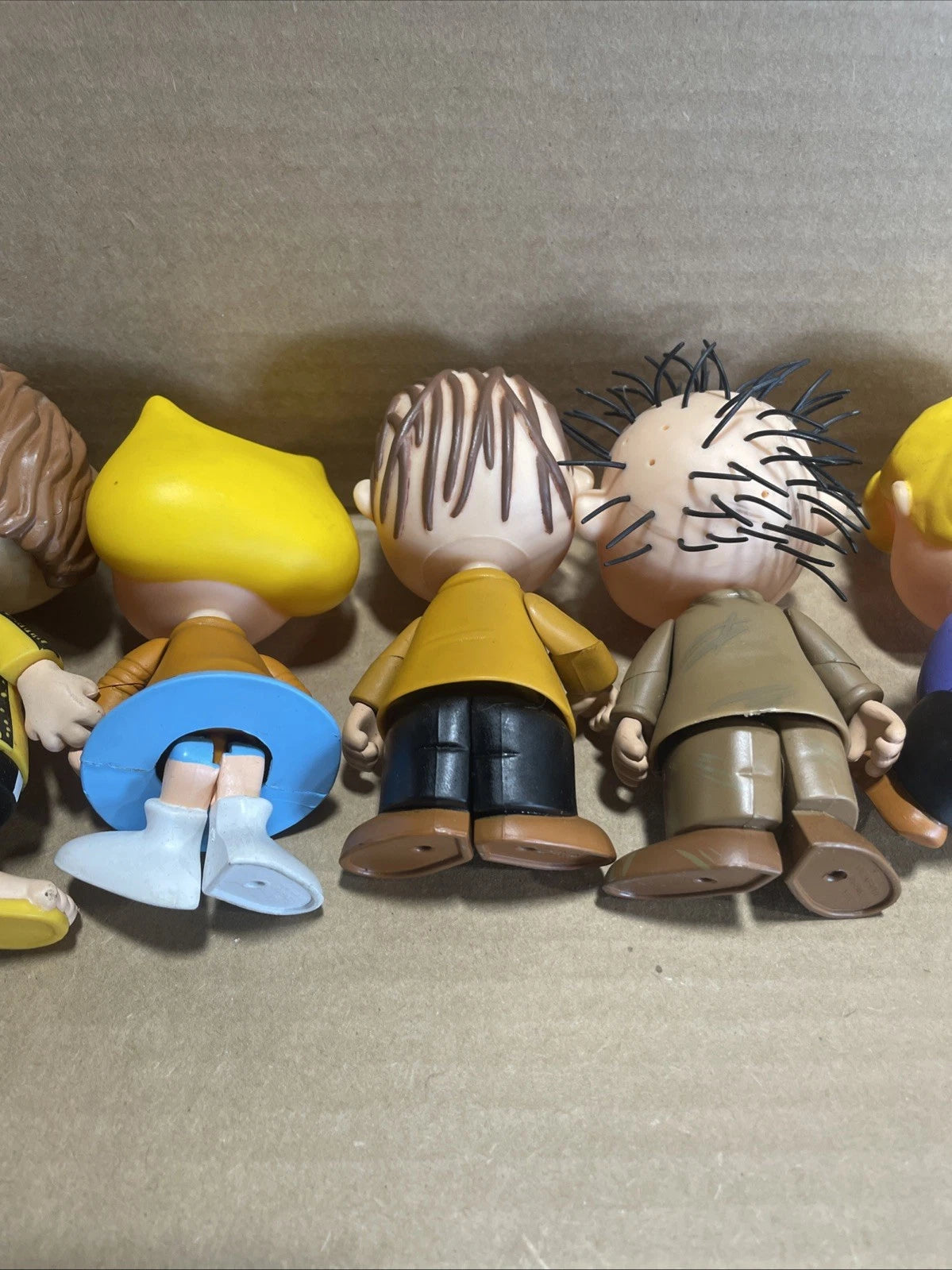 PEANUTS CHARLIE BROWN and GANG 5” Vinyl Action Figure 2002-2003 Vintage Lot Of 6