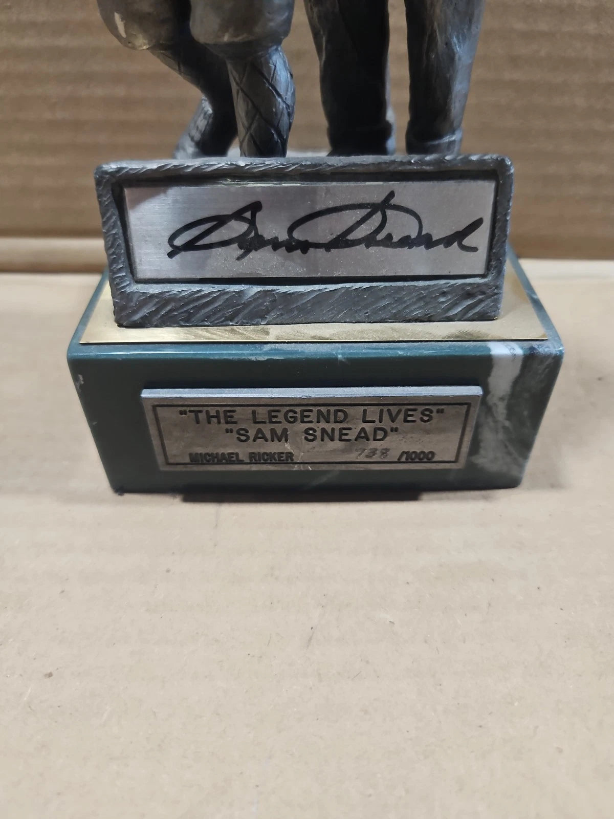 1993 Michael Ricker Limited Edition Pewter 738/1000 The Legend Lives Sam Snead