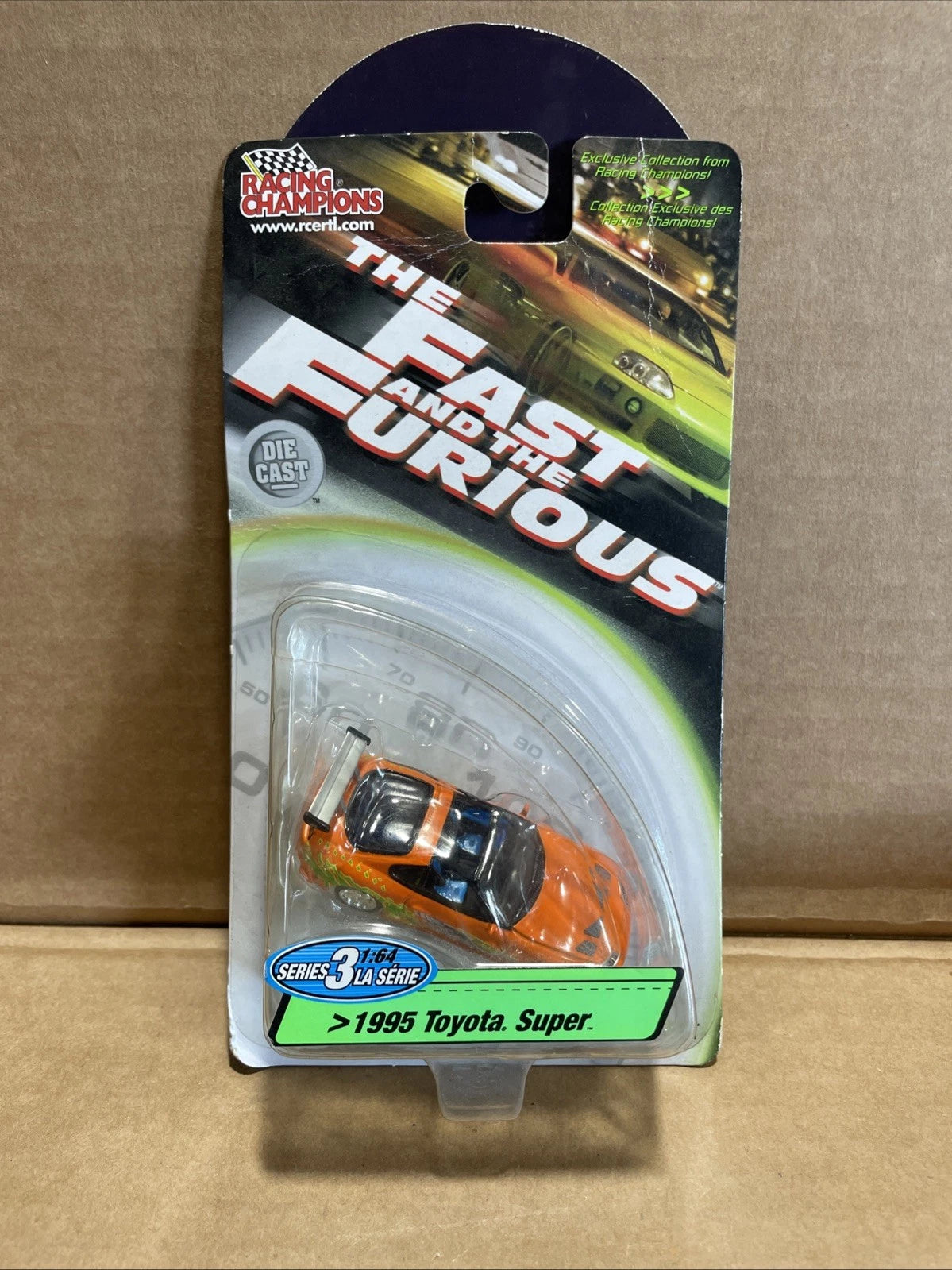 Racing Champions The Fast & The Furious 1995 Toyota Supra "Super" Print ERROR