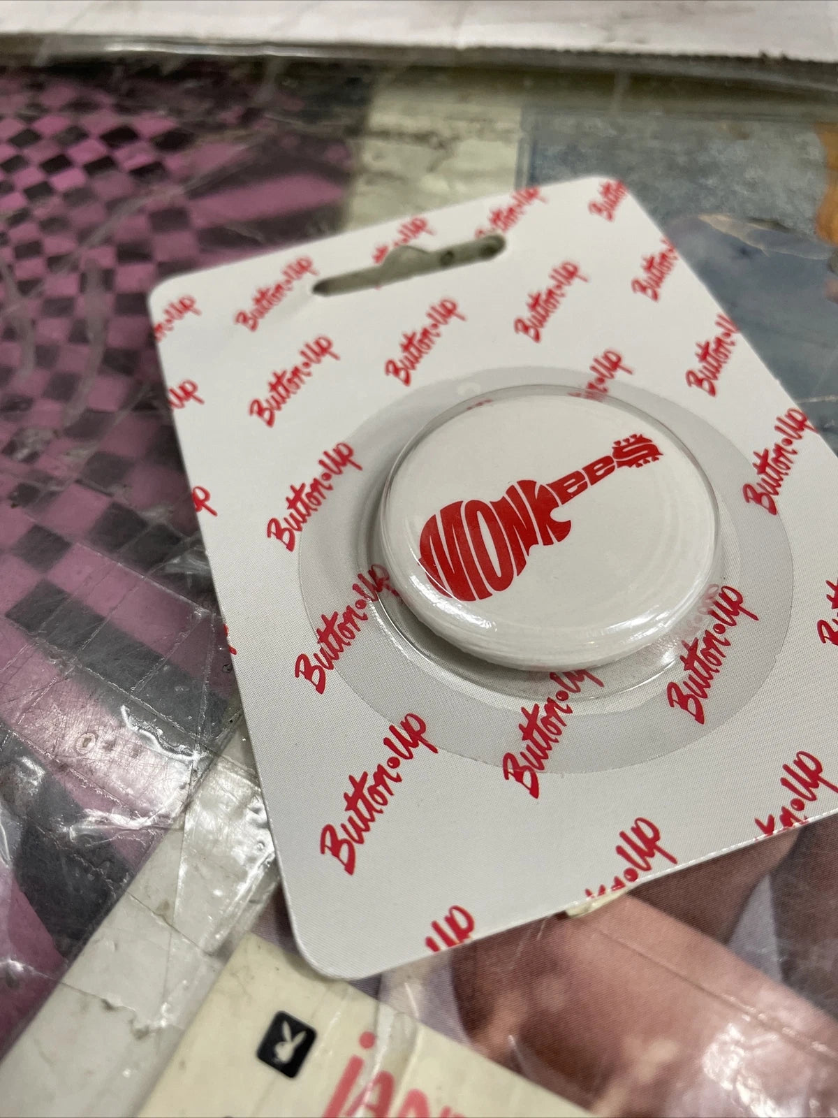 Vintage Monkees Sealed Button