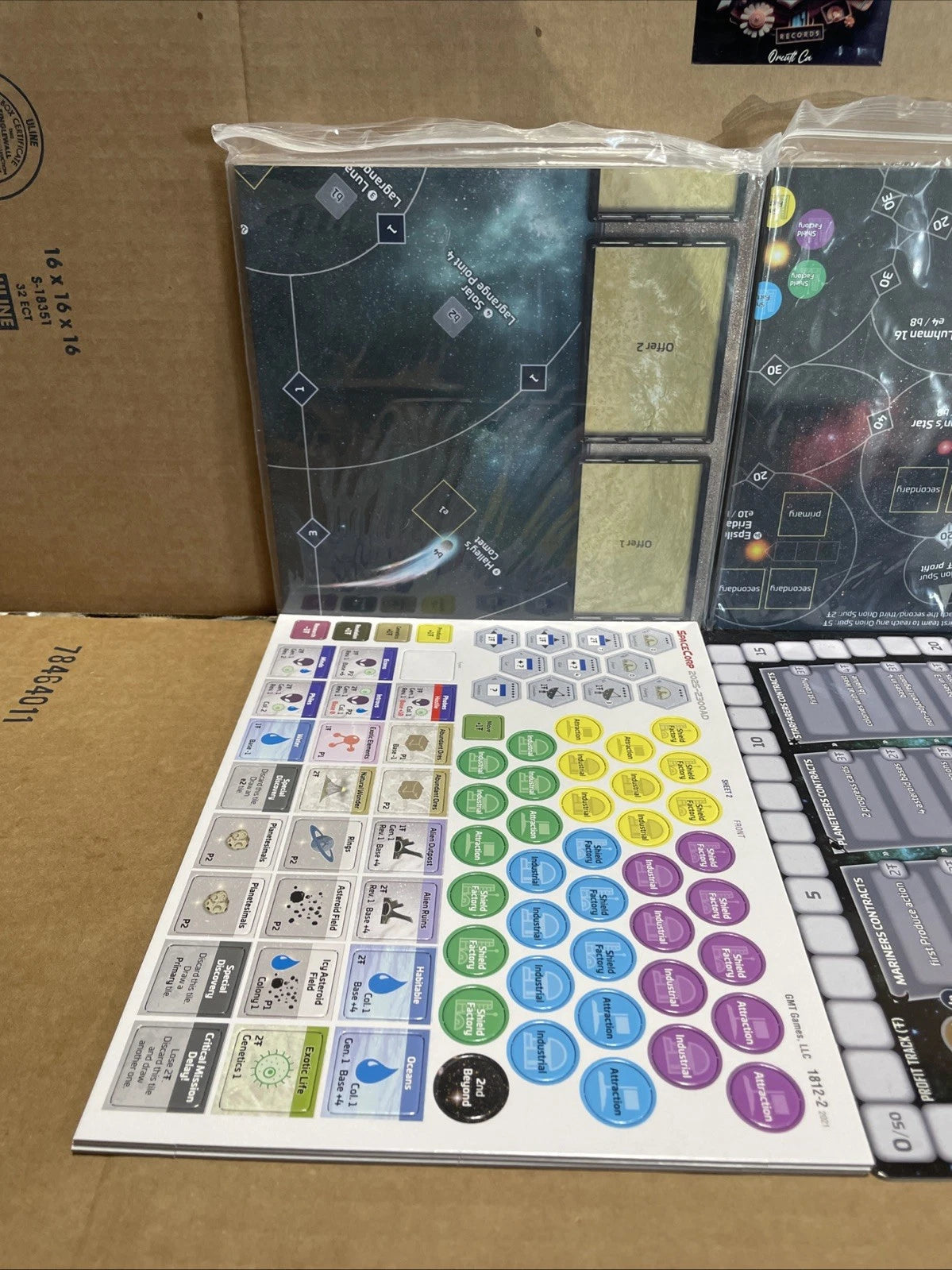 GMT Games SpaceCorp 2025-2300AD 2nd Printing + SpaceCorp Ventures Expansion
