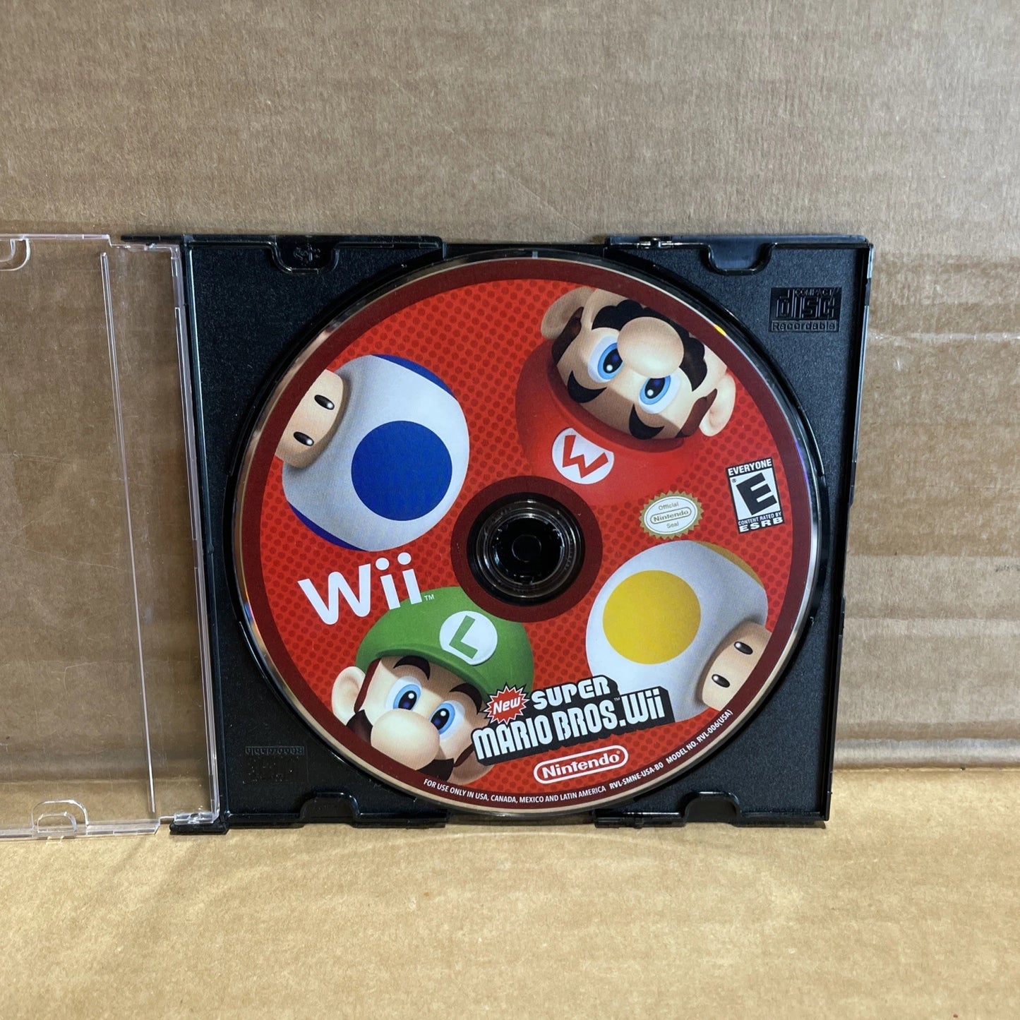 SUPER MARIO BROS (Nintendo Wii) DISC ONLY- NO CASE - Tested & Working