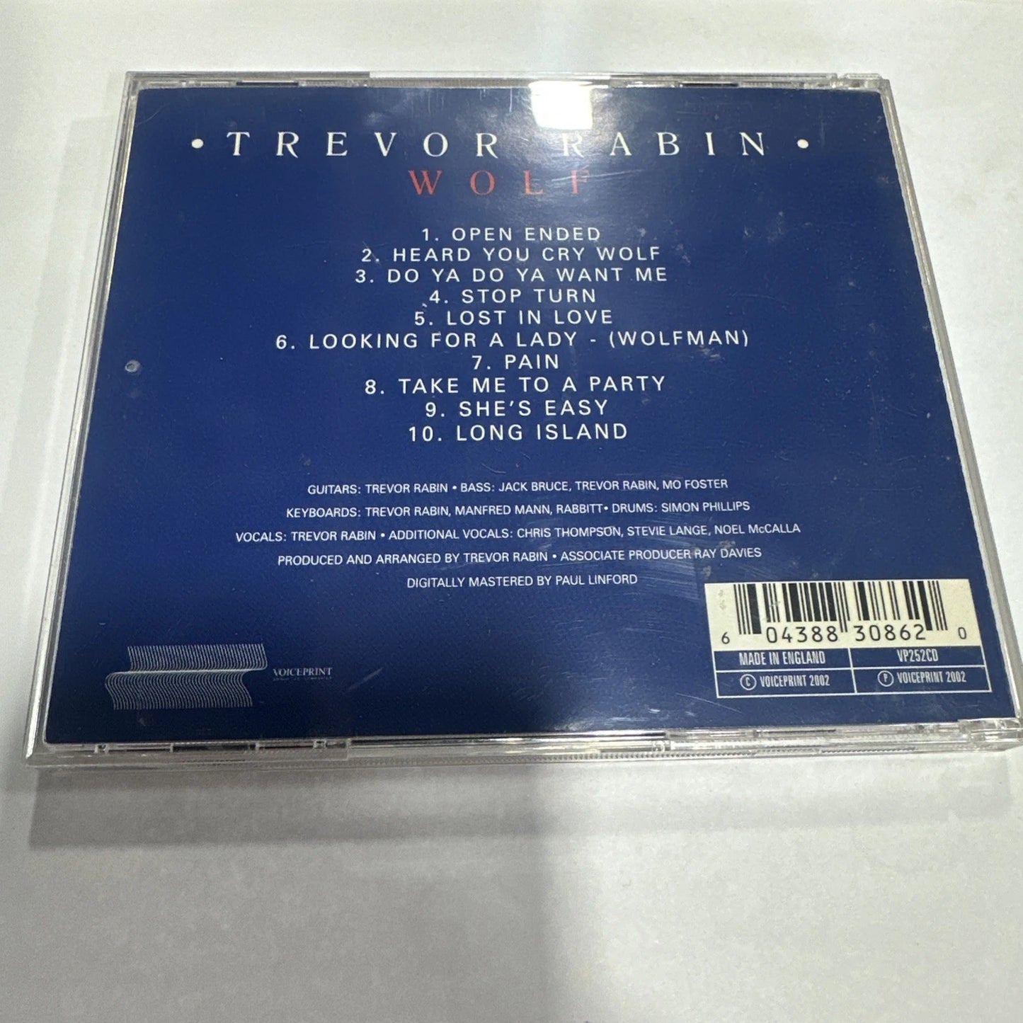 Trevor Rabin Wolf cd 1981 One Way Records label Yes OW 33660