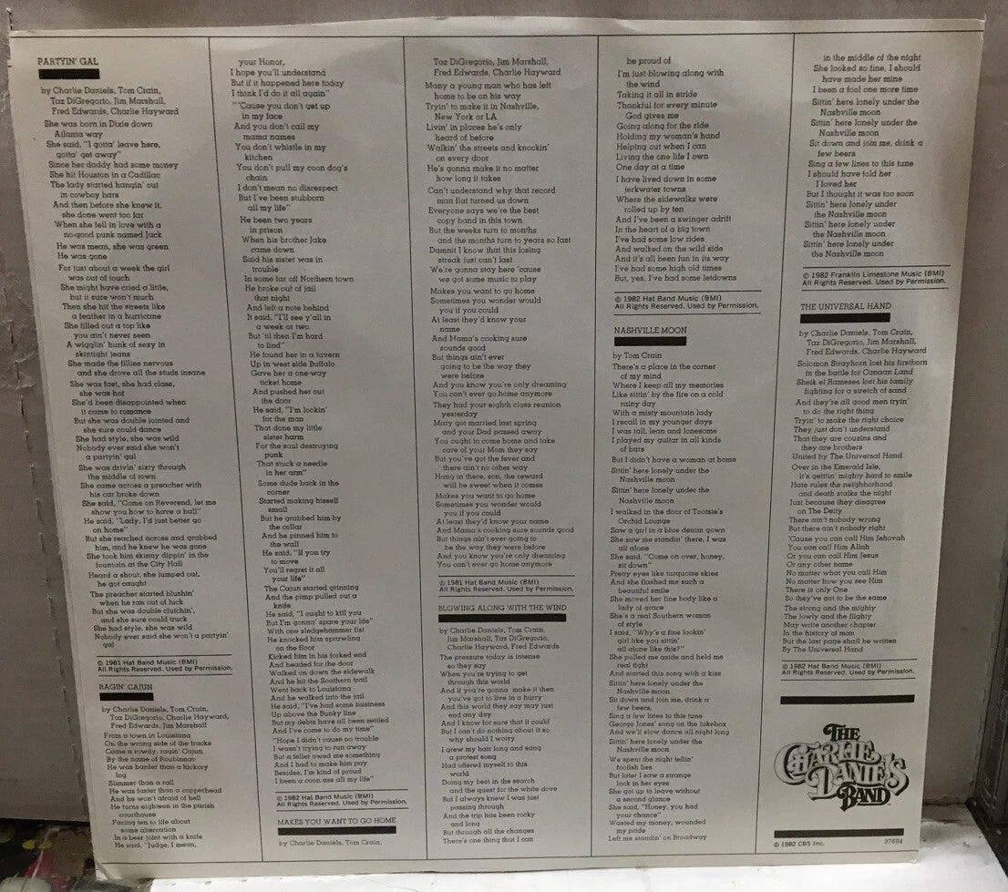 The Charlie Daniels Band Windows Record FE37694