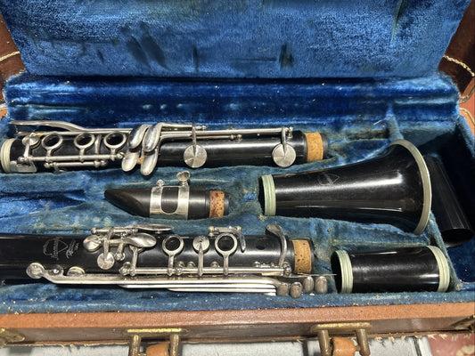 Vintage Normandy Clarinet Musical Instrument Original Case Accessories