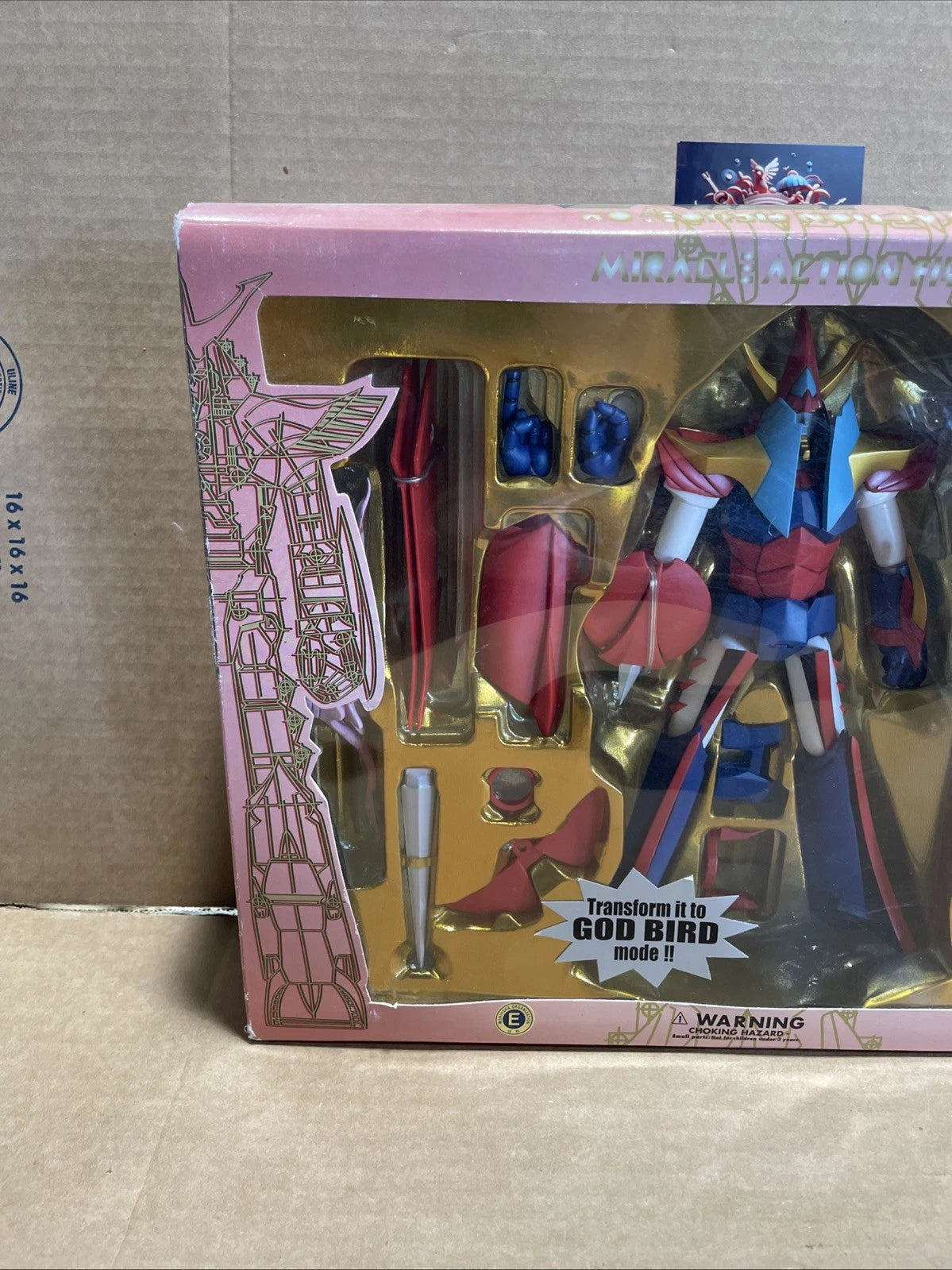 Reideen The Brave Miracle Action Figure DX God Bird Medicom Sealed Rare Vintage