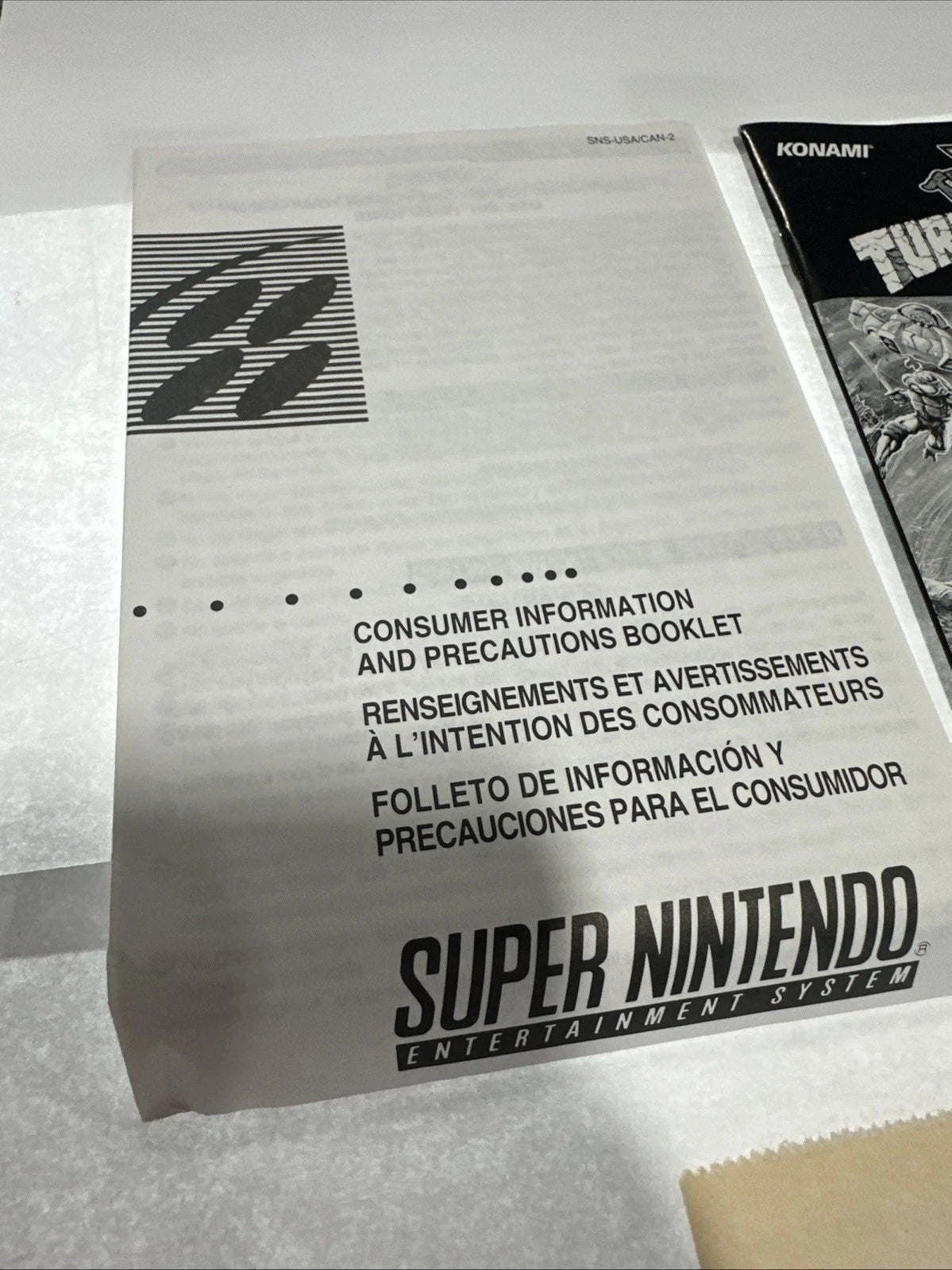 Teenage Mutant Ninja Turtles IV: Turtles in Time SNES, 1992 Mexico Version