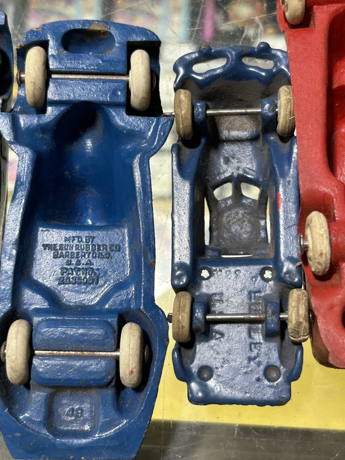 Rare Vintage Rubber Cars 1930s Lot of 9