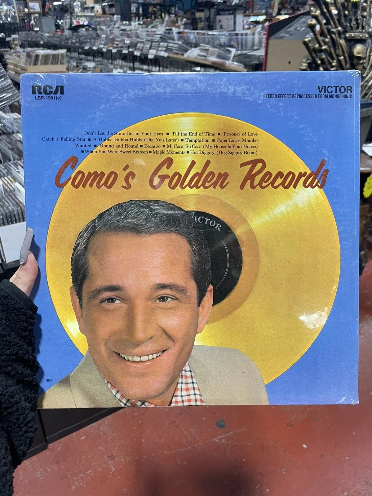 PERRY COMO, Como's Golden Records Canada New Old Stock Sealed LP