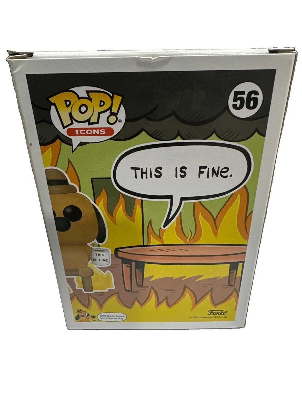 Funko Pop! This is Fine Dog This is Fine Dog Entertainment Earth Exclusive #56