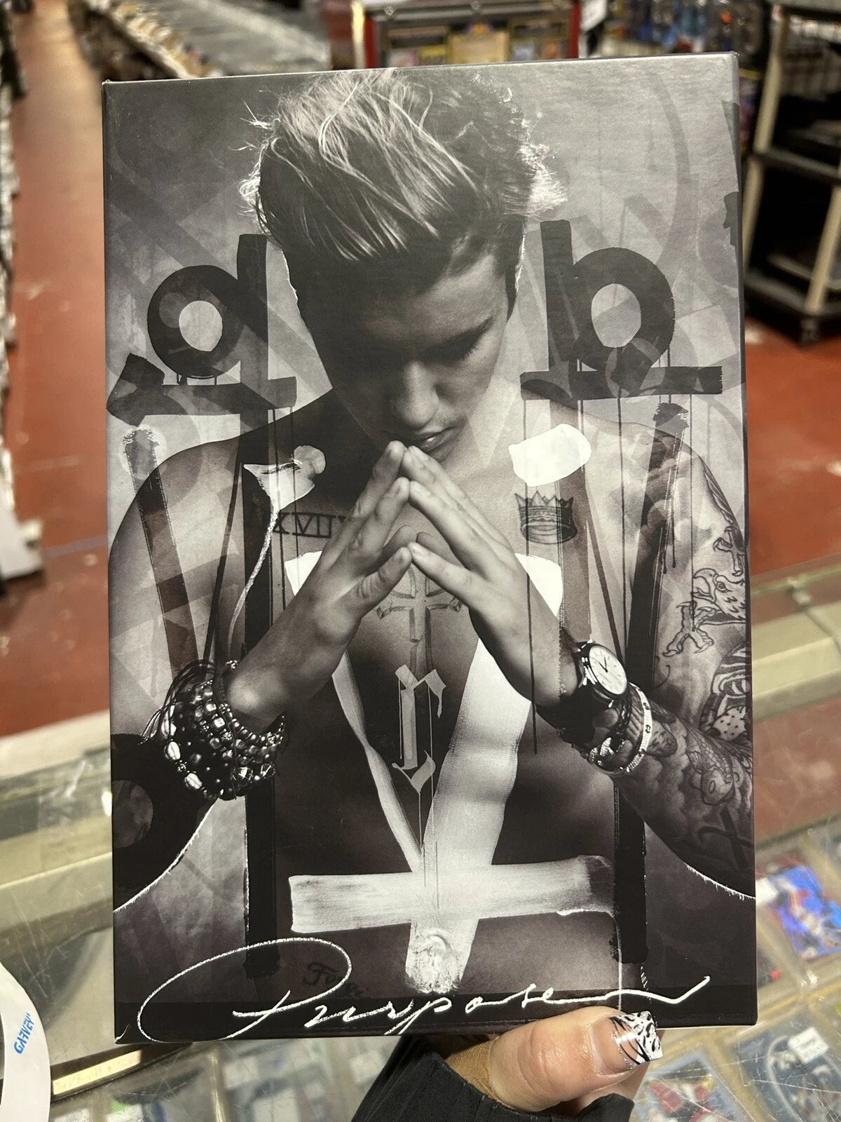 JUSTIN BIEBER PURPOSE CD + T-SHIRT + 2Pictures