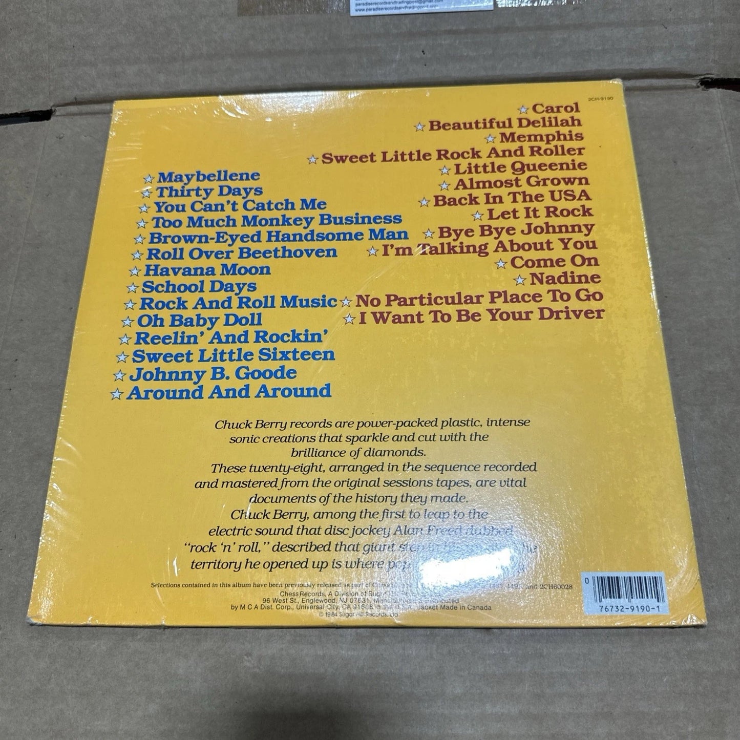 Chuck Berry The Great Twenty Eight 2 LP 2ch-9190 new sealed