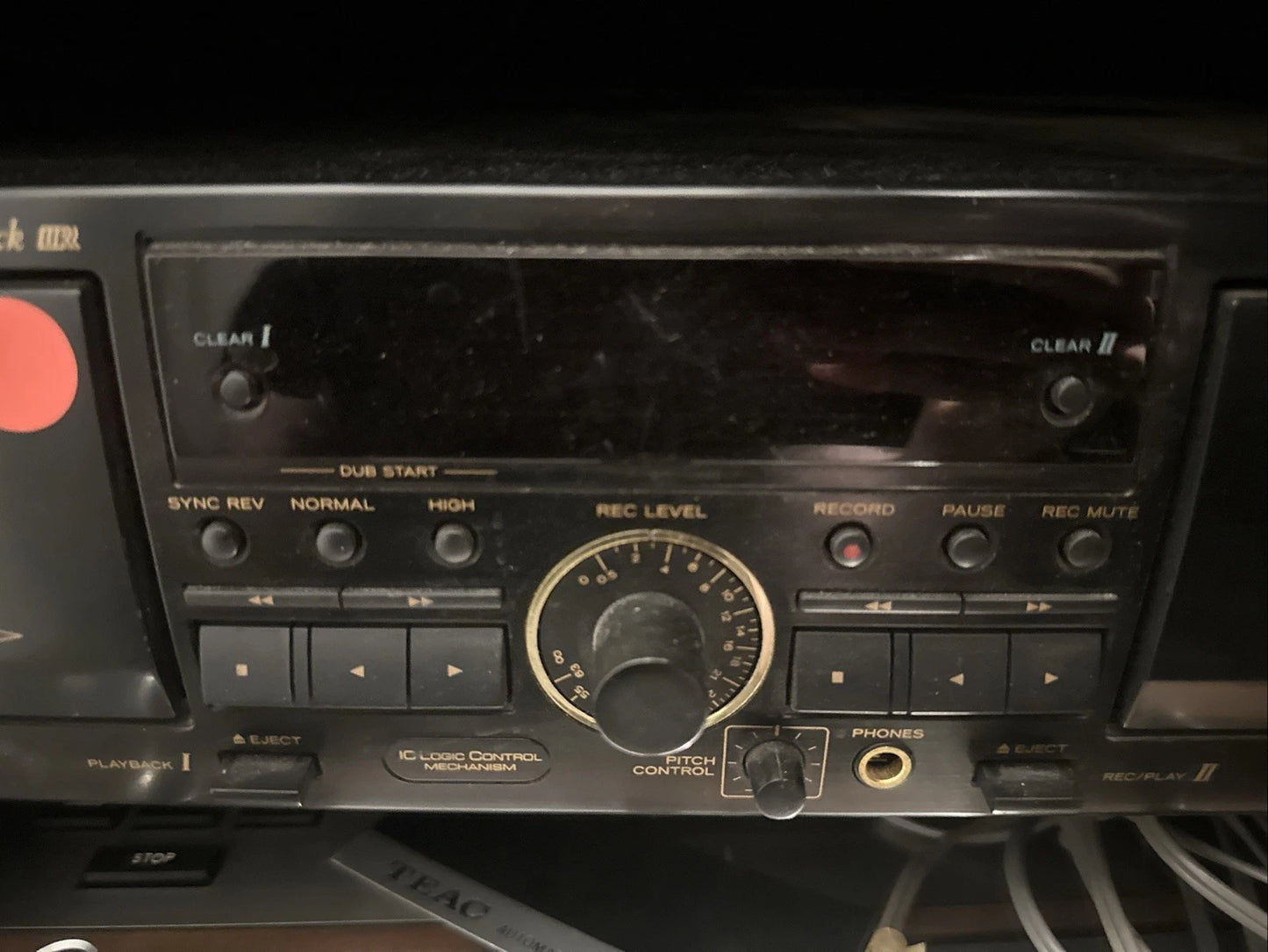 Vtg TEAC W-790R Double Cassette Deck