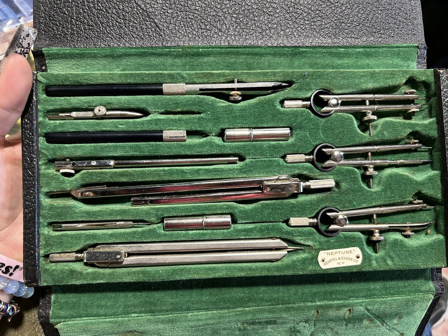 Vintage 12pc Draftsman Mechanical NEPTUNE- KEUFFEL + ESSER