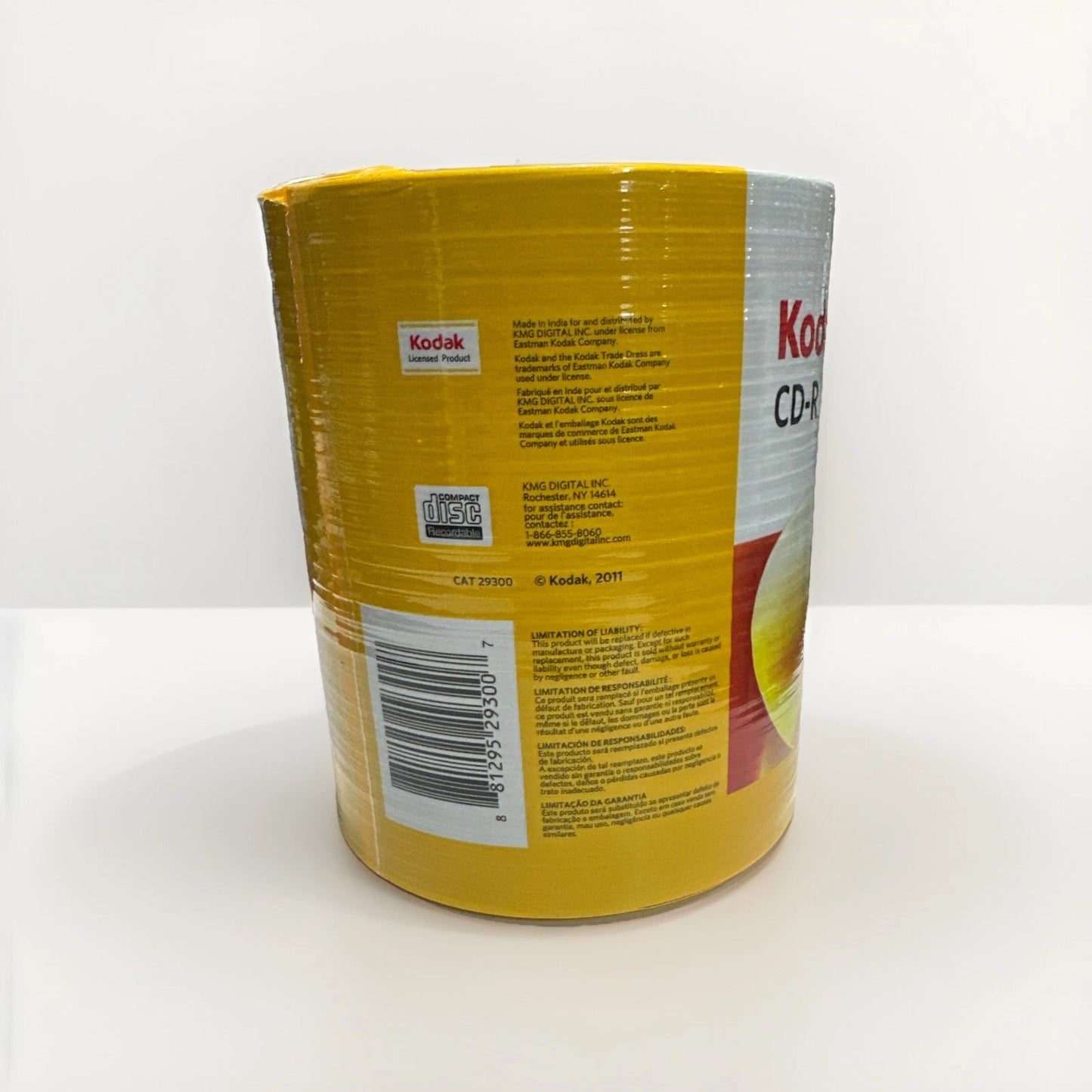 NEW Kodak CD-R 52x 700MB 80 Minute 100 Pack Sealed - Small Rip