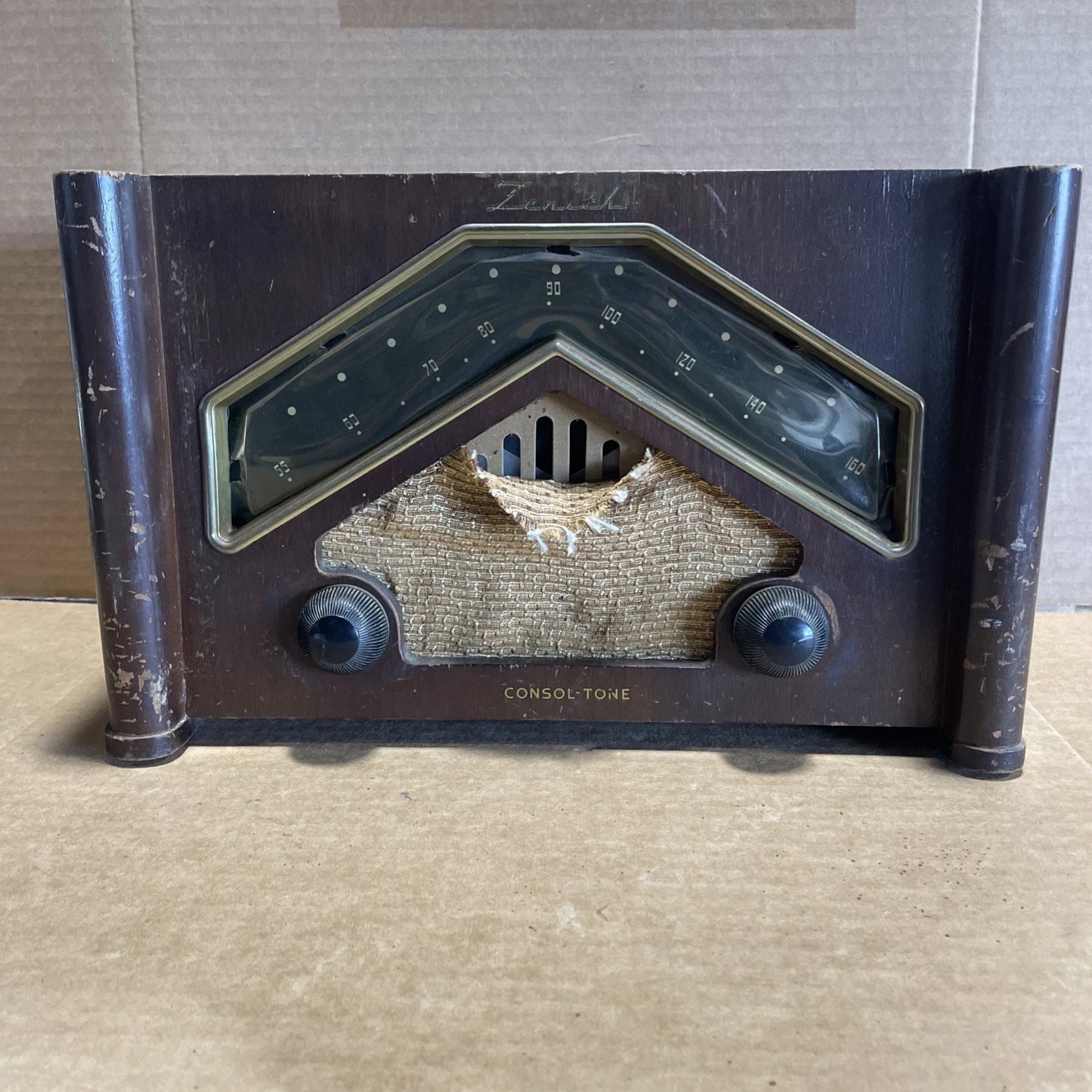 Zenith 6D029 AM Radio For Parts/Repair Vintage Rare Does Power On As Is