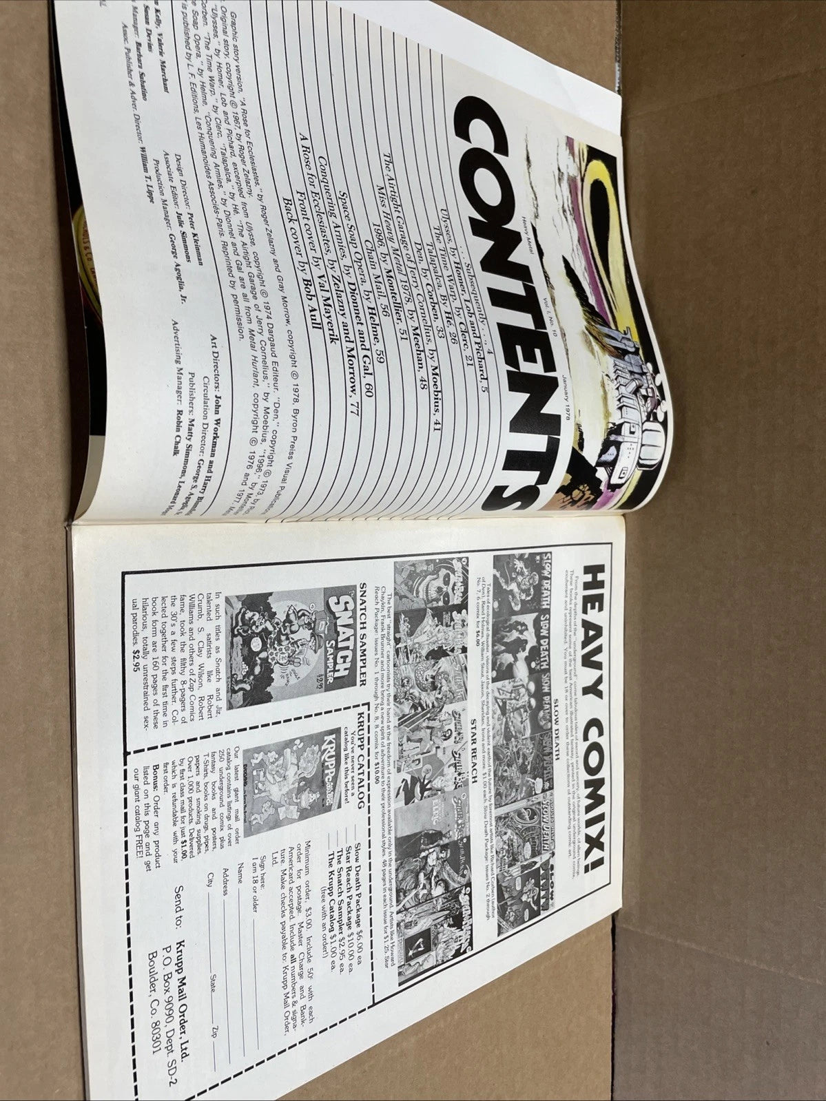 HEAVY METAL Vol 1 #10 Illustrated Fantasy Magazine
