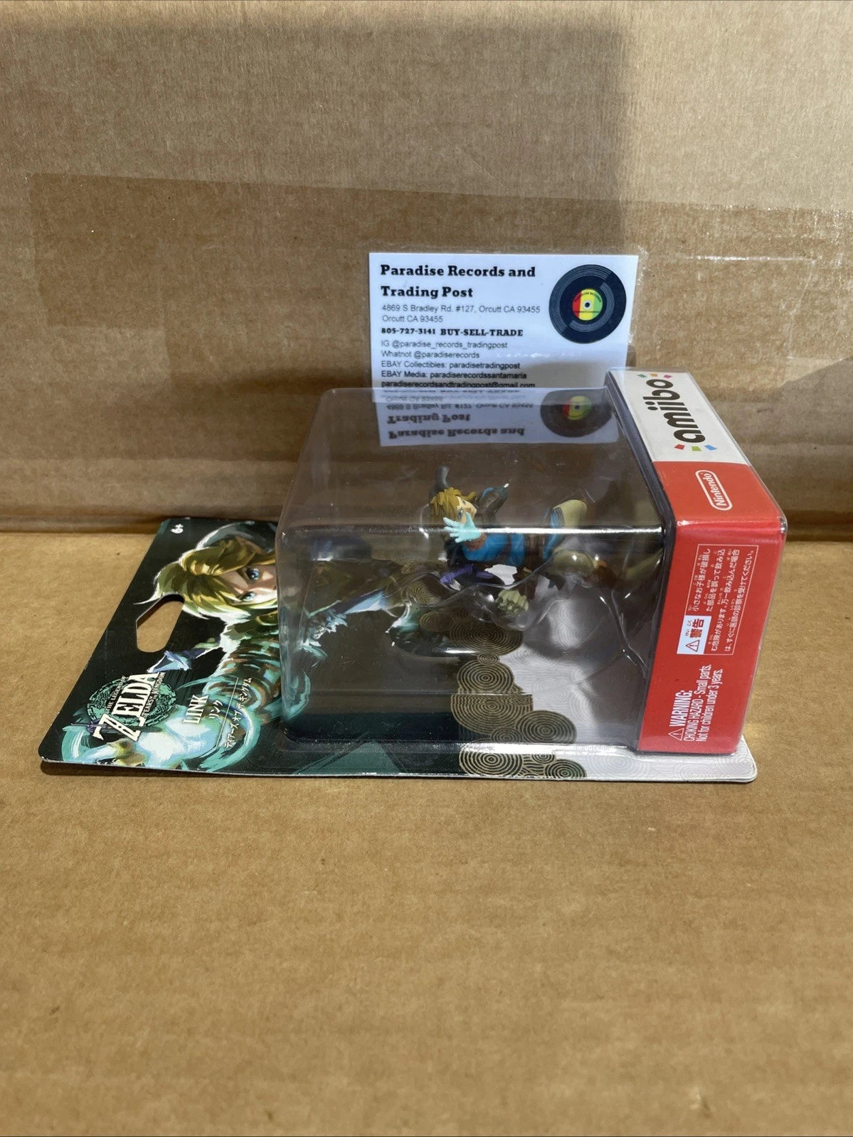 The Legend of Zelda Tears of the Kingdom Nintendo Link Amiibo Figure Sealed