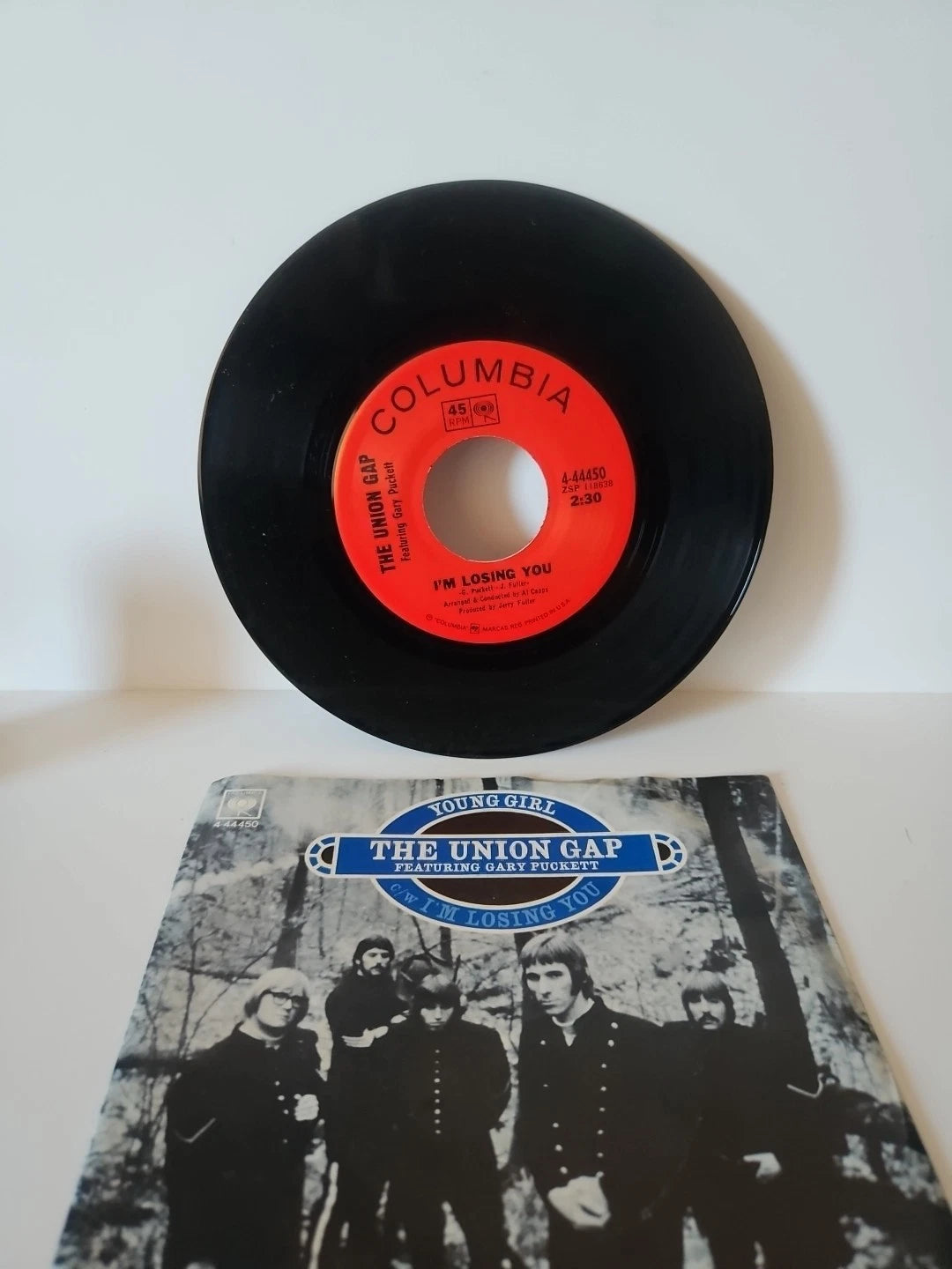 The Union Gap Gary Puckett I'm Losing You/Young Girl 45 RPM 4-44450 W Sleeve