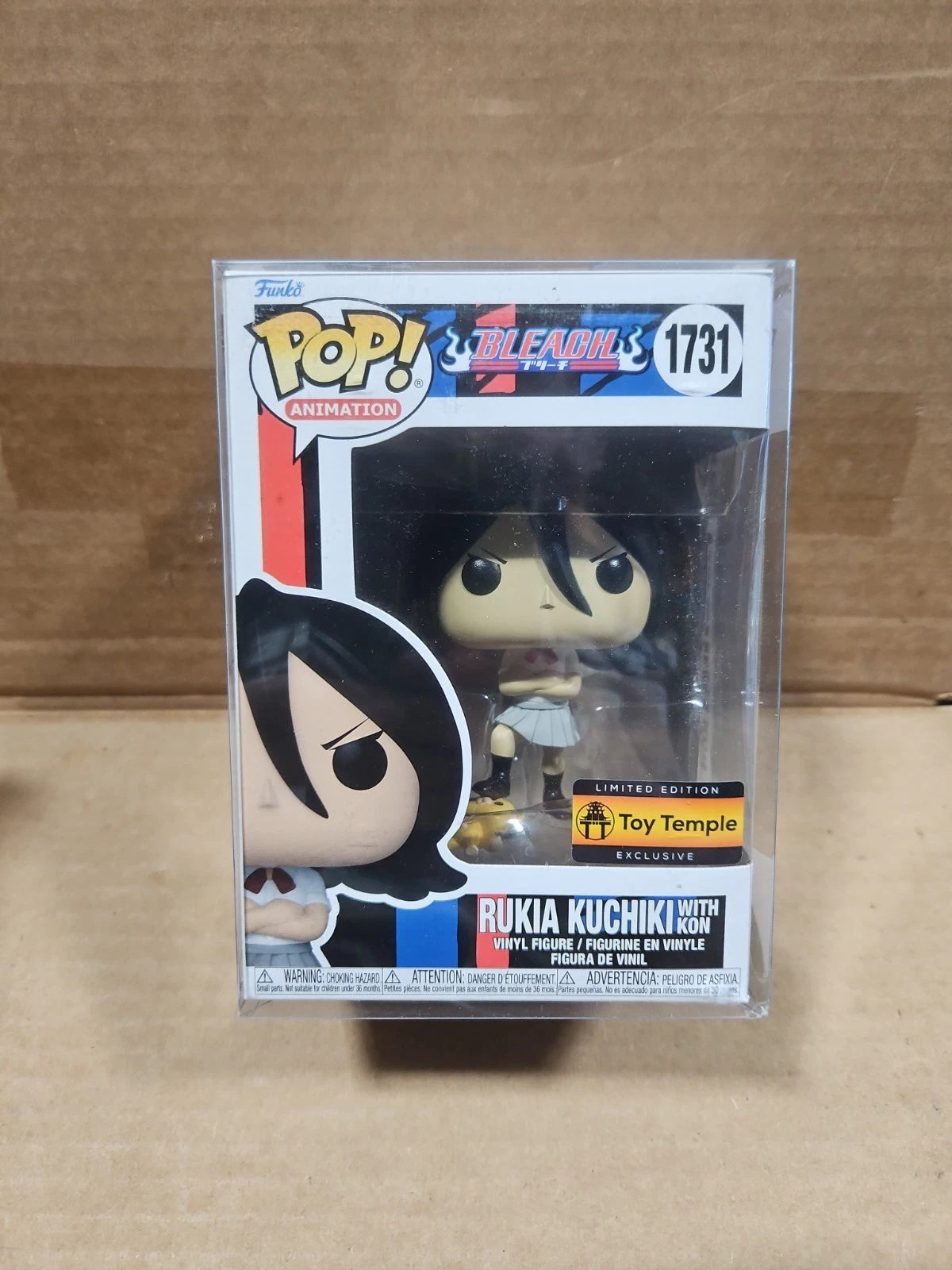 Funko Pop! Bleach Rukia Kuchiki with Kon #1731 Toy Temple LE with Protector