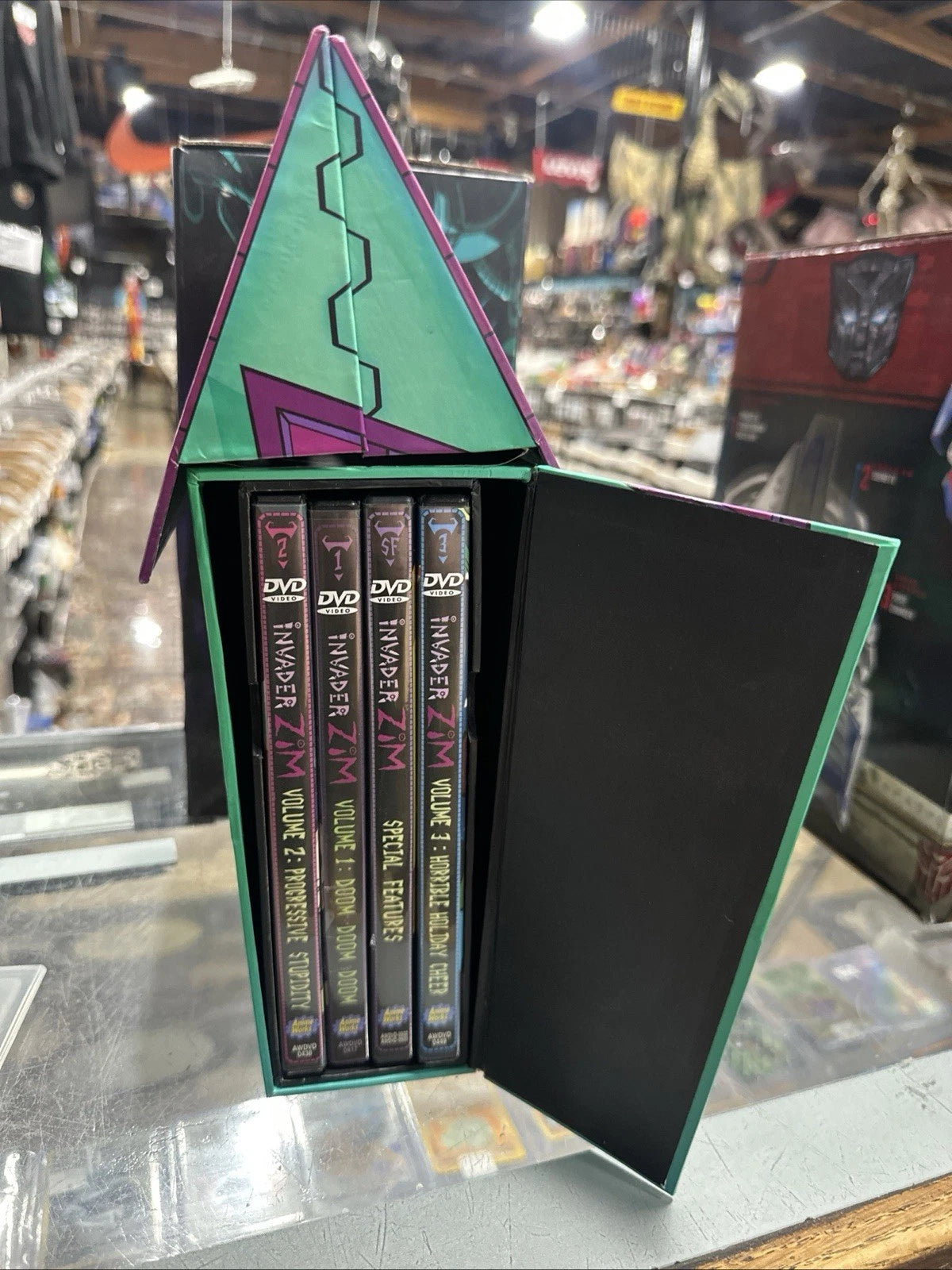 Invader Zim Premium DVD Collector's House Box Set Gir Figure READ