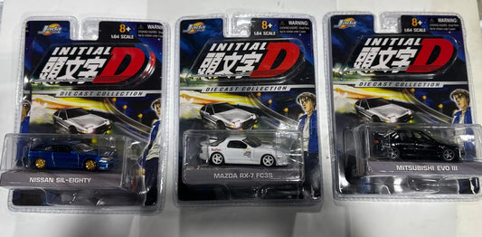 Jada Toys Initial D Diecast Collection Nissan Mazda & Mitsubishi SEALED