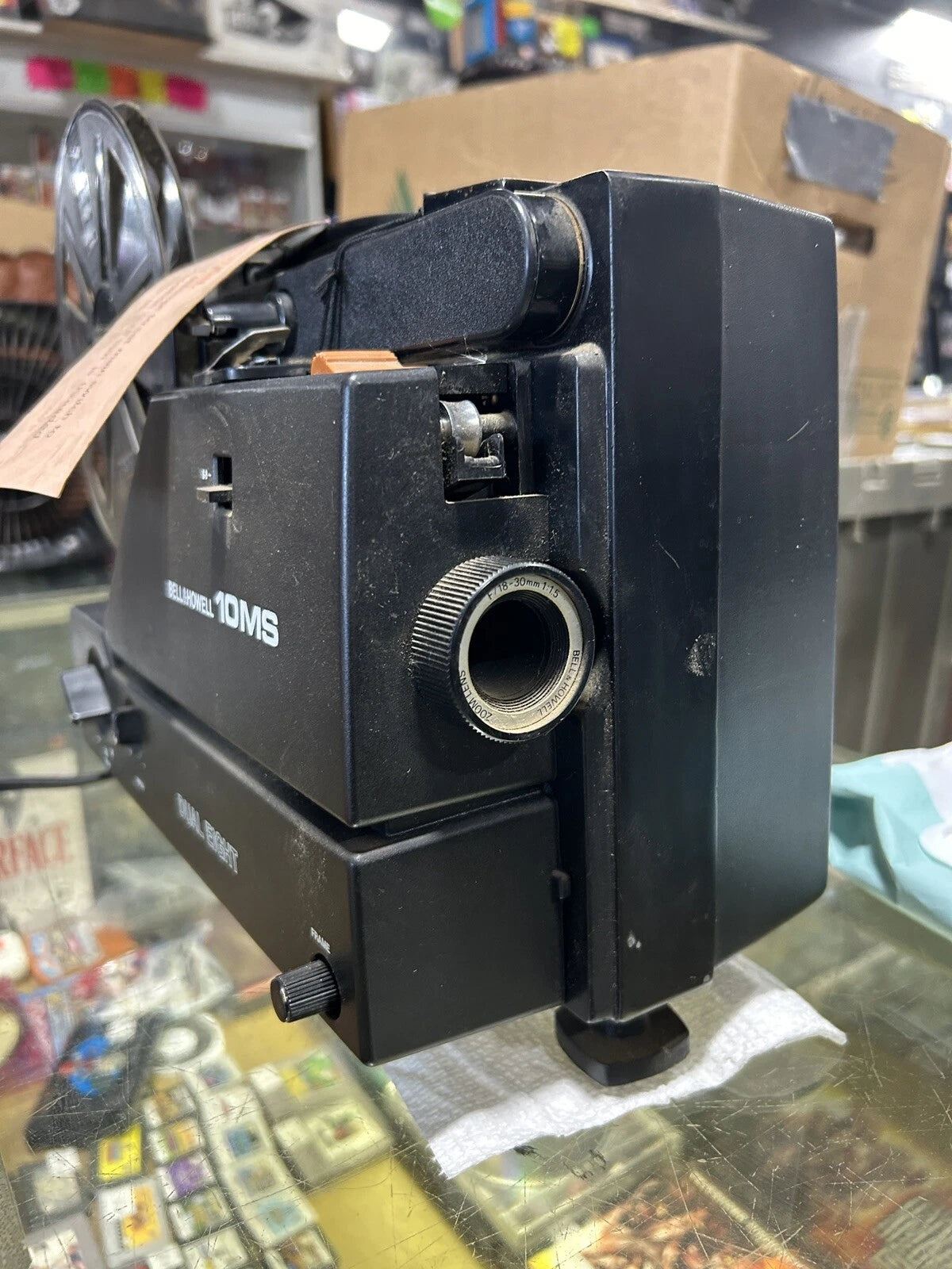 Vintage Bell & Howell 10MS Dual Eight Super 8 Movie Projector AS IS