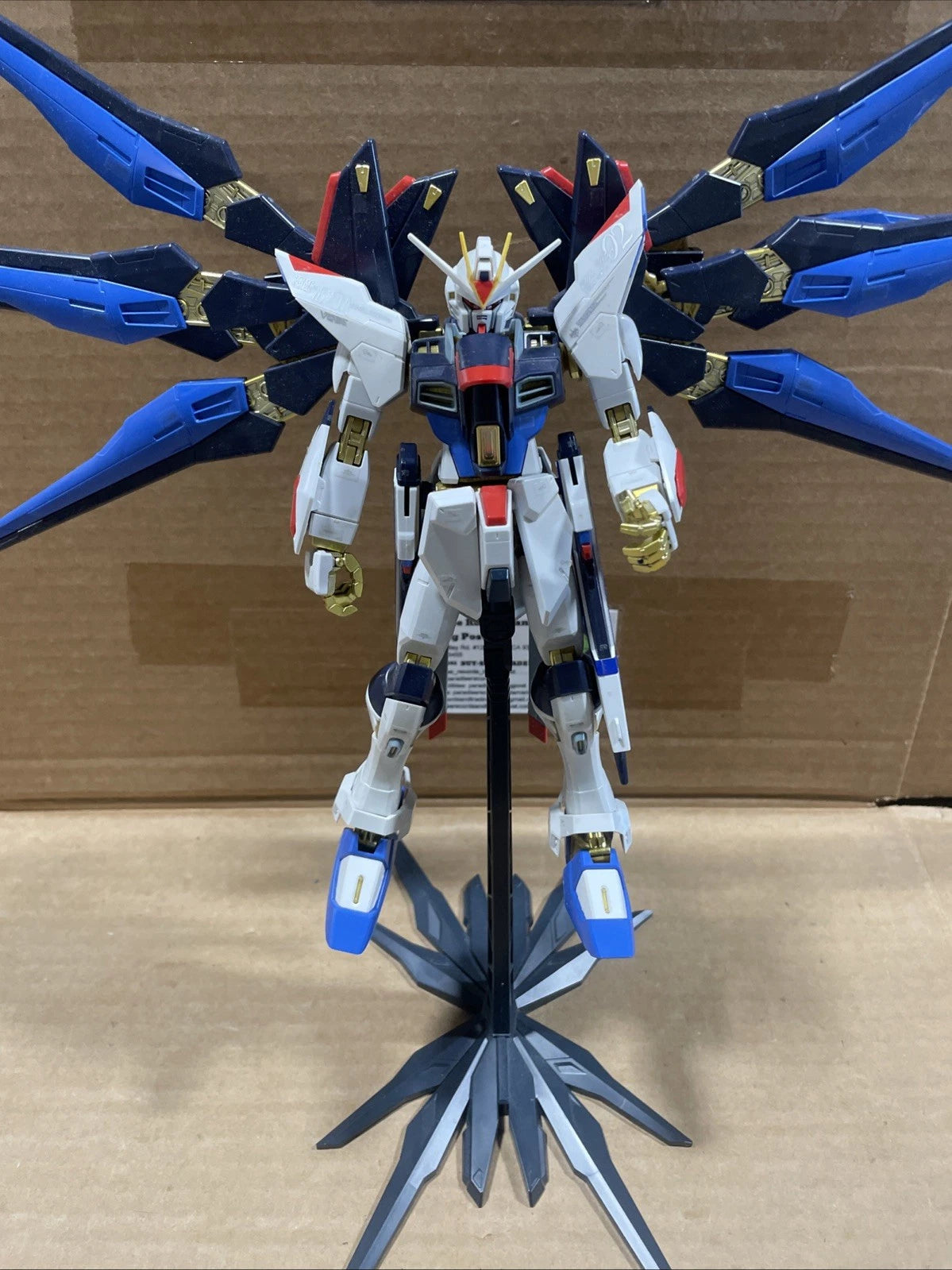 Bandai Strike Freedom Gundam built Model Kit Figure with Stand No Box No Manual
