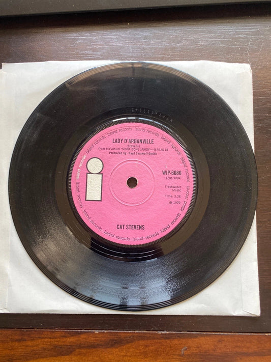 Vinyl 7 inch Single, CAT STEVENS, Lady D'Arbanville, WIP6086 (1970) UK