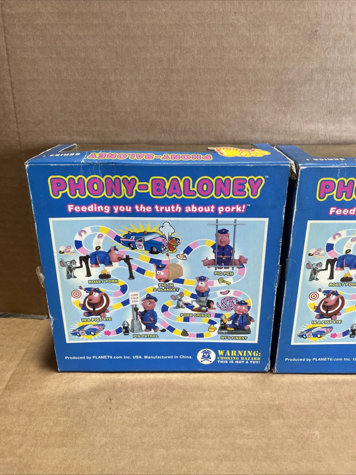 Seen World Planet6 Phoney Baloney Pig In A Blanket & In A Pigs Eye Figures