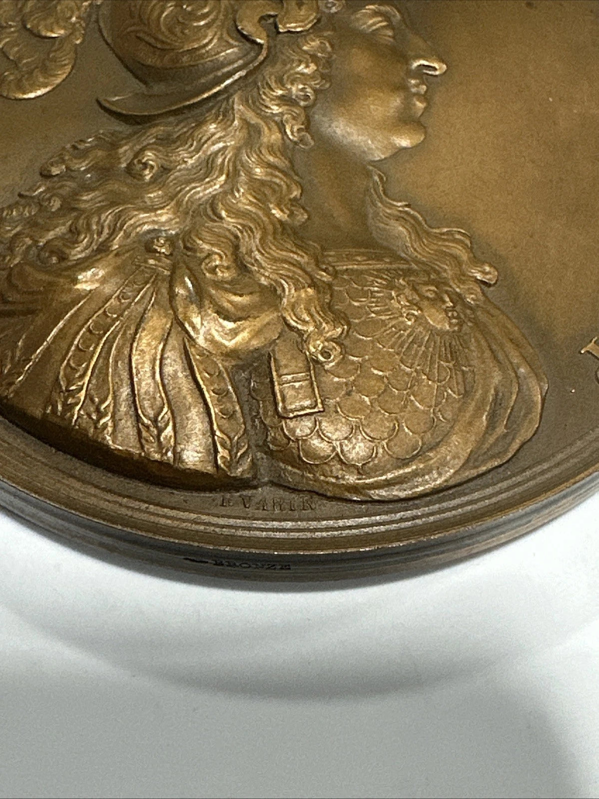 1800-1900AD Restrike of 1674 Dated FRANCE King LOUIS XIV Huge 3 1/4 Inch Medal